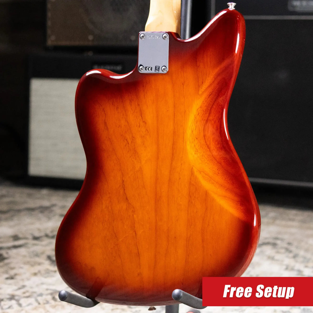 Fender Custom Shop 1962 Jazzmaster NOS Electric Guitar - Violin Burst with Hardshell Case