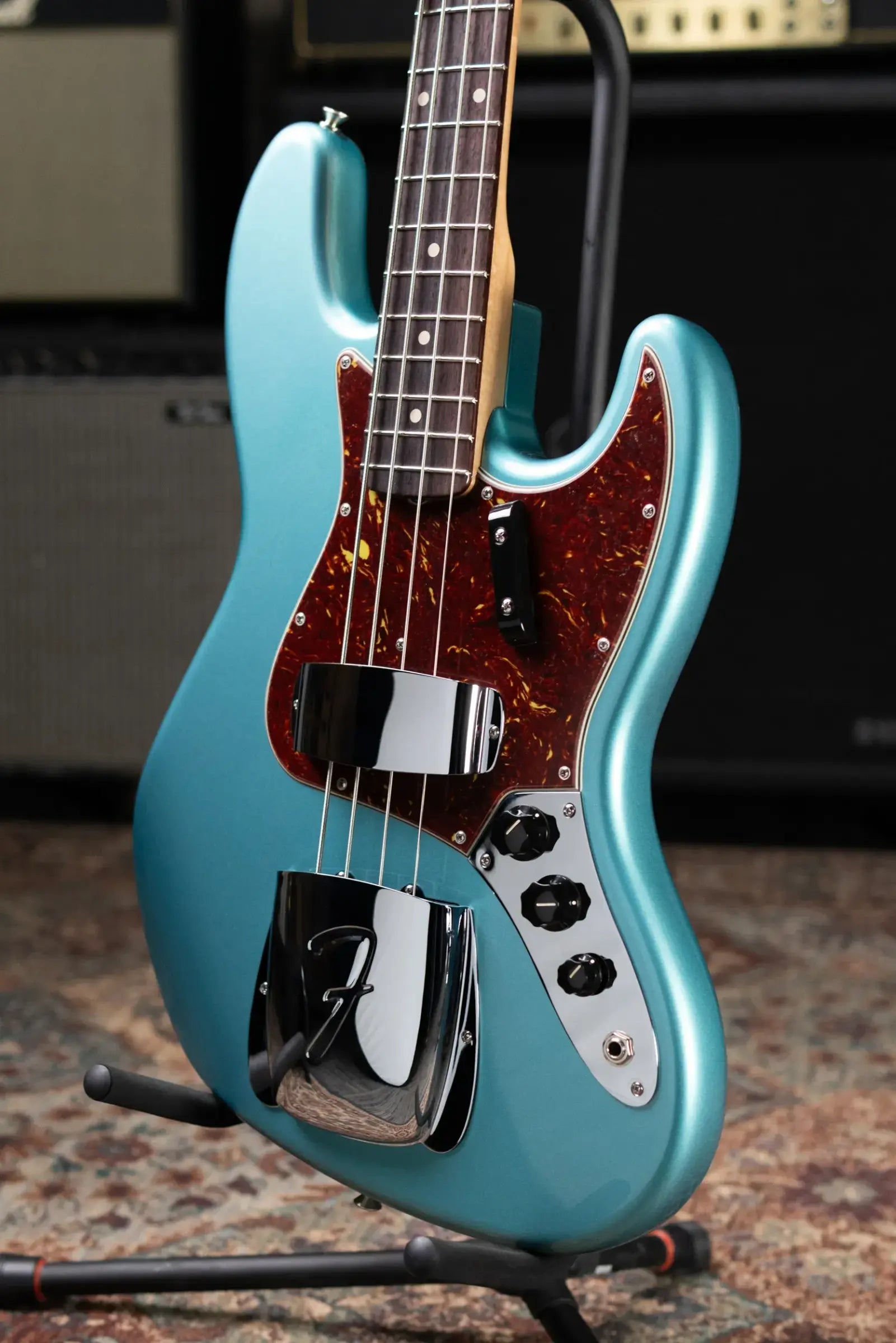 Fender Custom Shop 1964 Jazz Bass NOS - Teal Green Metallic with Hardshell Case