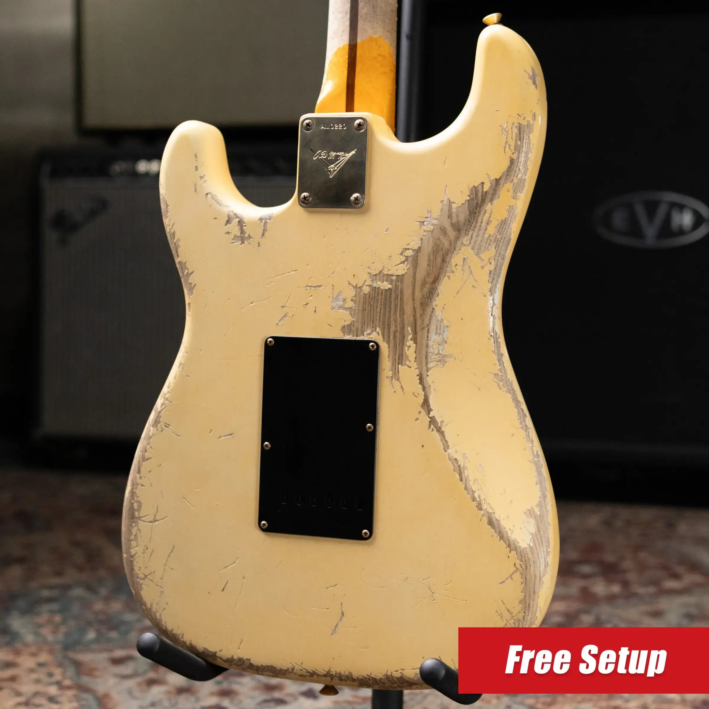 Fender Custom Shop 1966 Stratocaster Masterbuilt By Austin MacNutt Heavy Relic – Olympic White with Hardshell Case