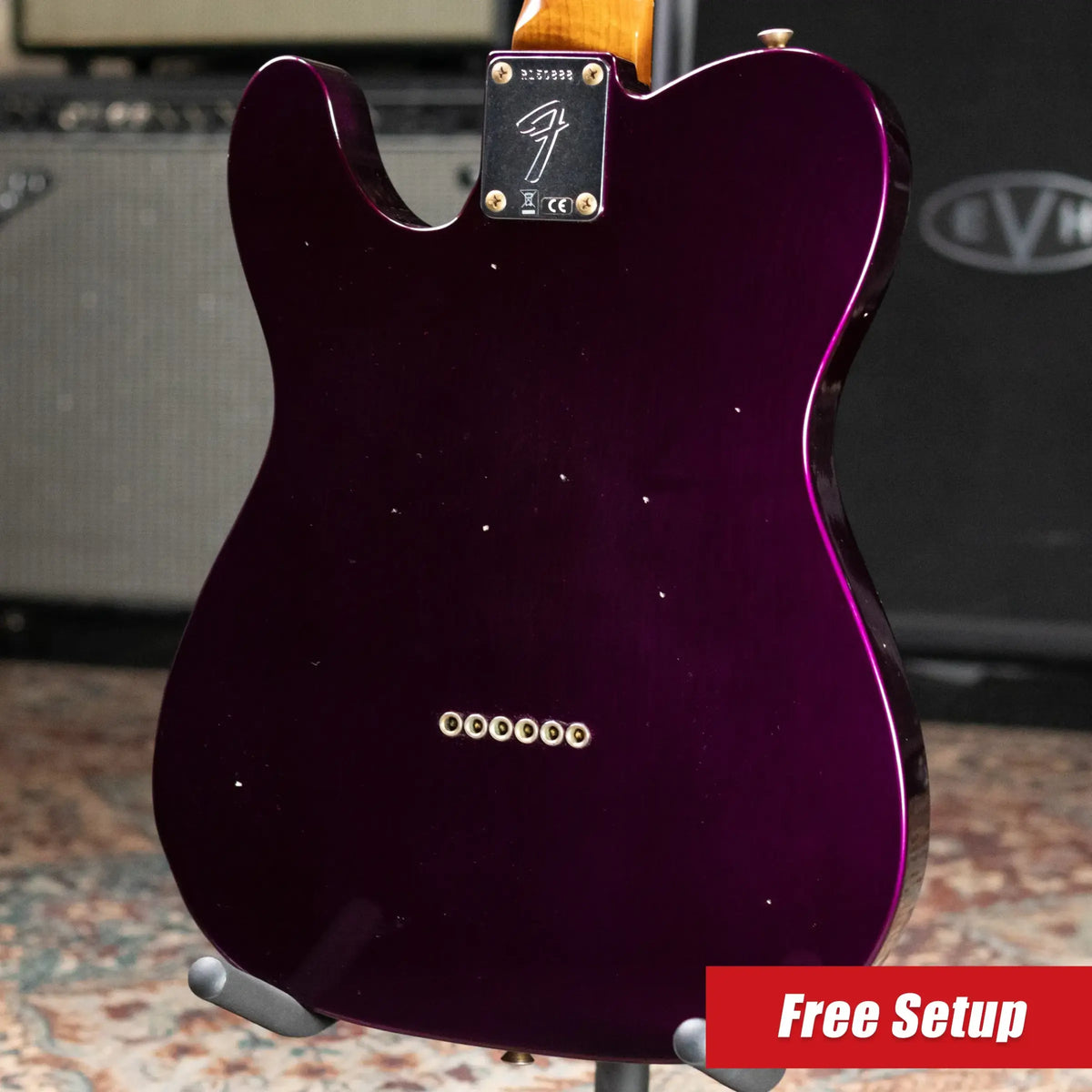 Fender Custom Shop 1968 Telecaster Journeyman Relic Electric Guitar - Purple Metallic with Hardshell Case