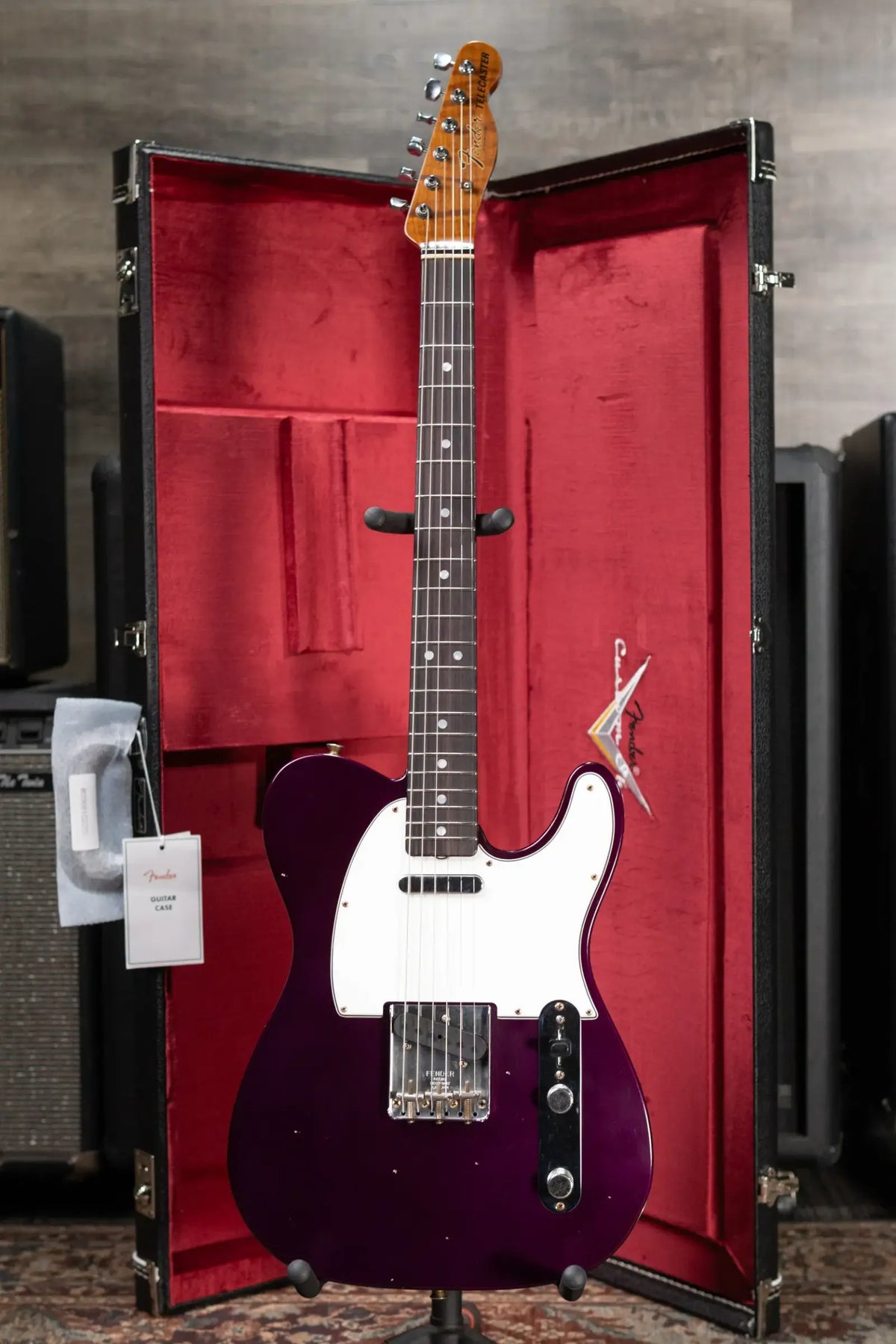 Fender Custom Shop 1968 Telecaster Journeyman Relic Electric Guitar - Purple Metallic with Hardshell Case