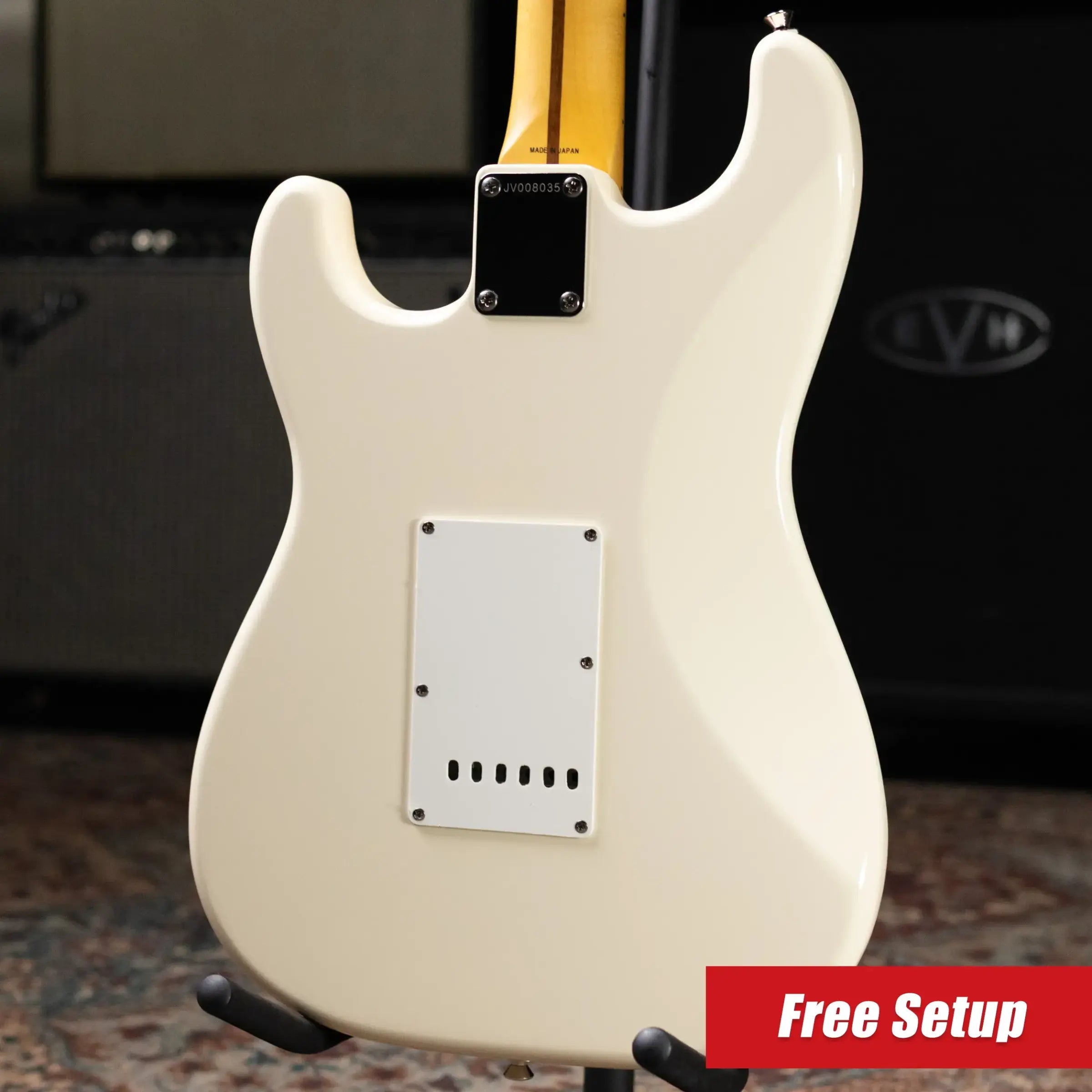 Fender JV Modified 60's Stratocaster Electric Guitar - Olympic White with Gig Bag - Used