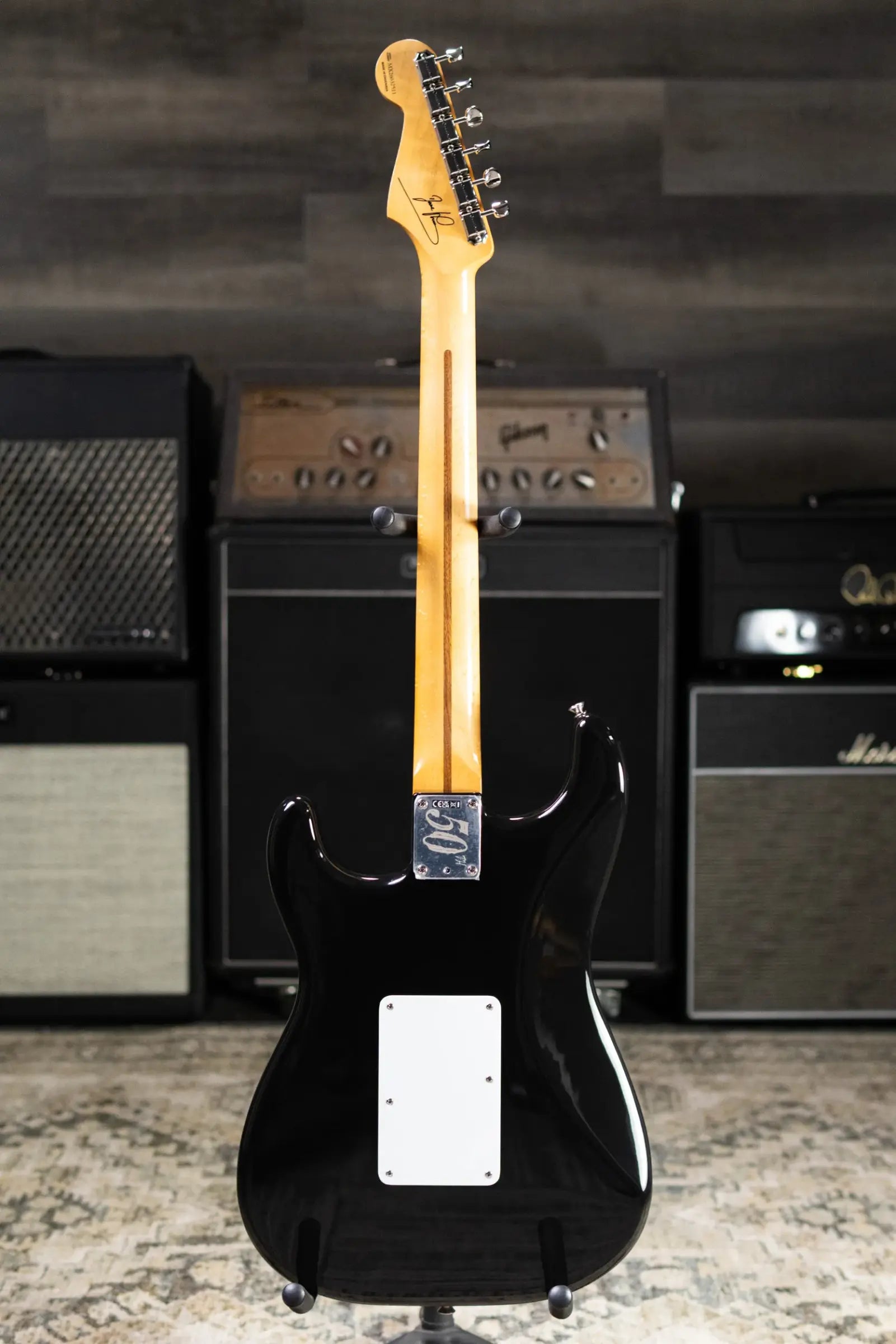Fender Limited Edition 50th Anniversary Dave Murray Stratocaster Electric Guitar - Black with Gig Bag