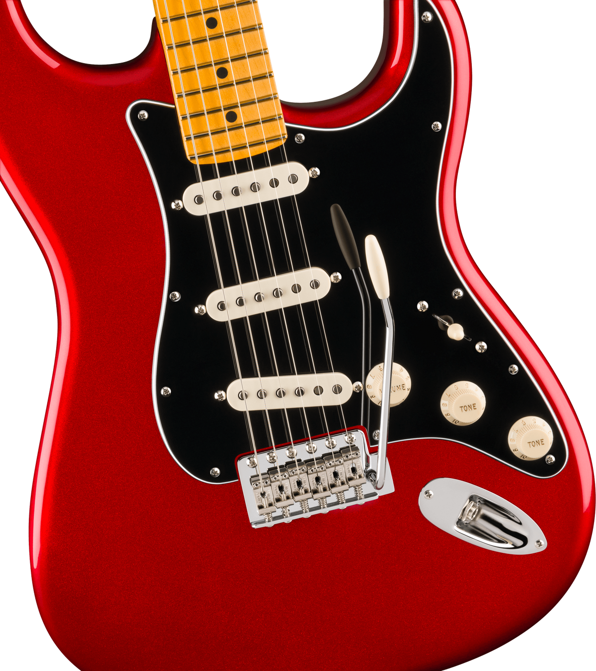 Fender Limited Edition American Professional Classic Stratocaster Electric Gutiar Featuring the Silent System - Candy Apple Red with Gig Bag