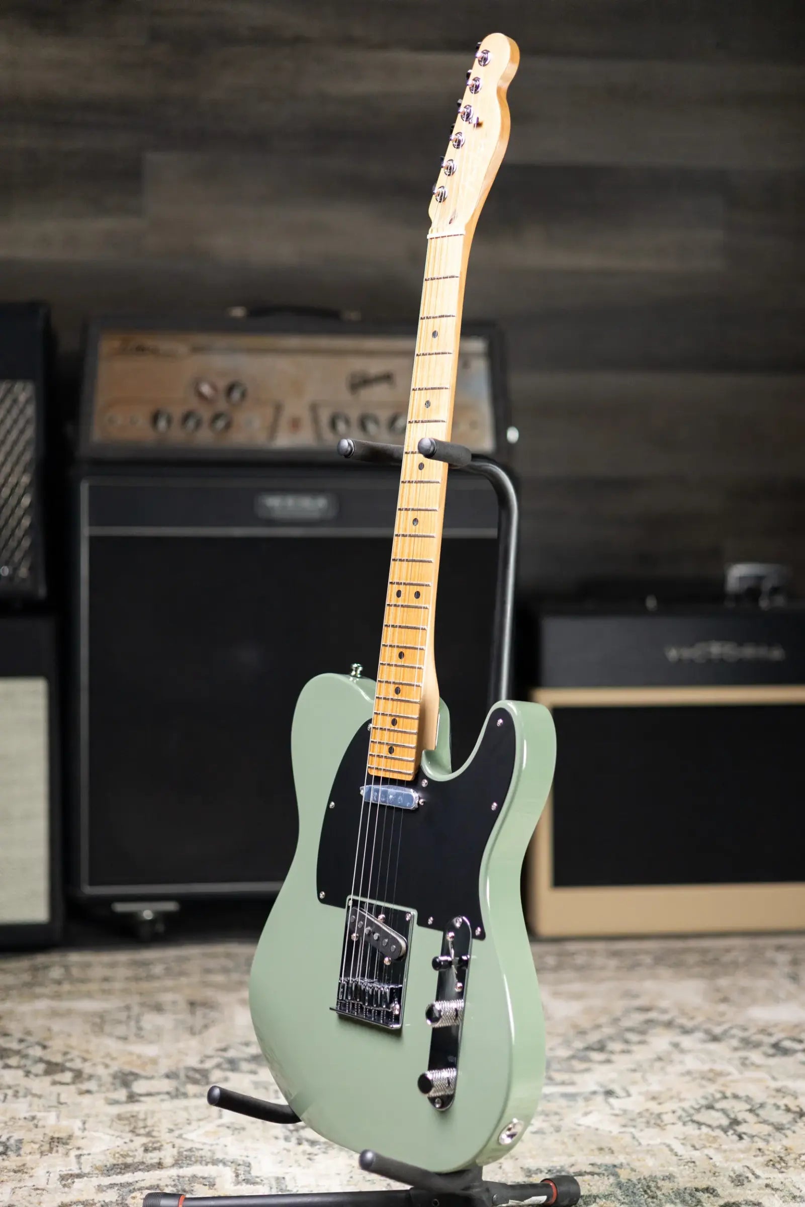 Fender Limited Edition American Ultra II Telecaster Electric Guitar - Antique Olive with Hardshell Case