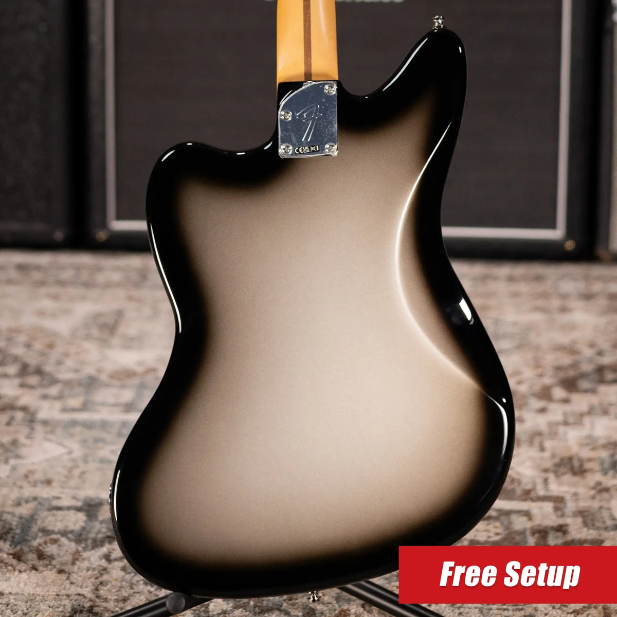 Fender Limited Edition Player Fusion Jaguar Baritone Special Electric Guitar - Silverburst with Gig Bag