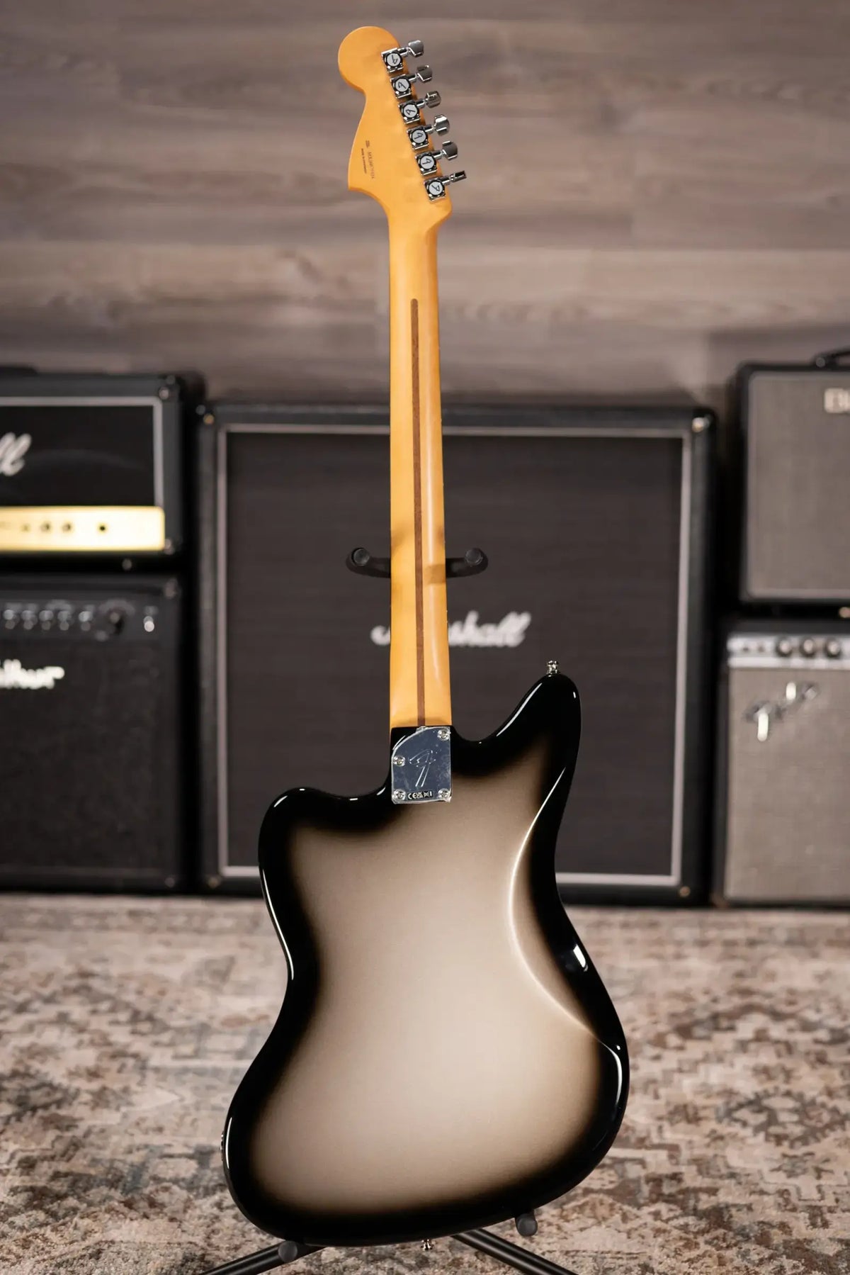 Fender Limited Edition Player Fusion Jaguar Baritone Special Electric Guitar - Silverburst with Gig Bag