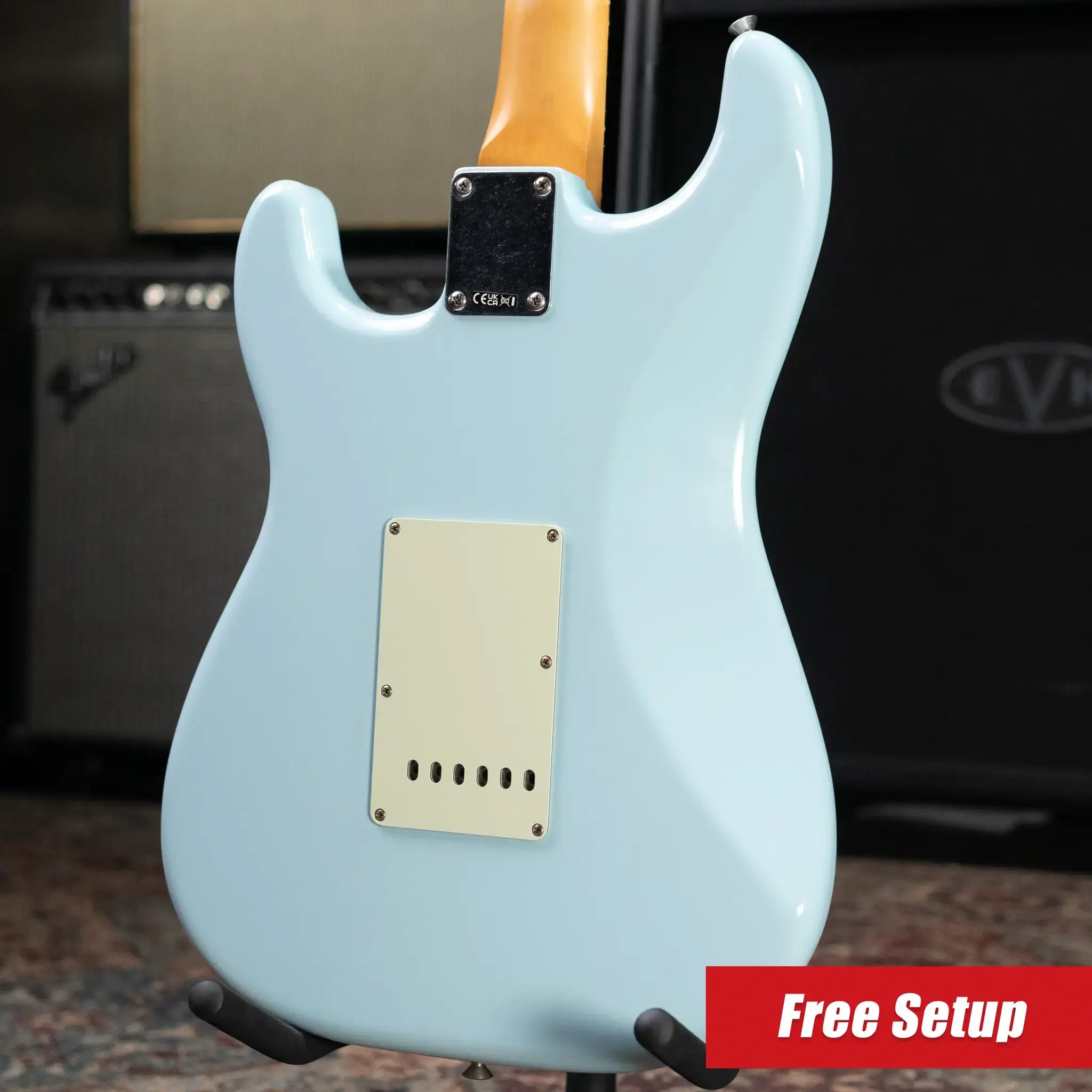 Fender Limited Edition Vintera II Road Worn '60S Stratocaster Electric Guitar - Sonic Blue with Hardshell Case