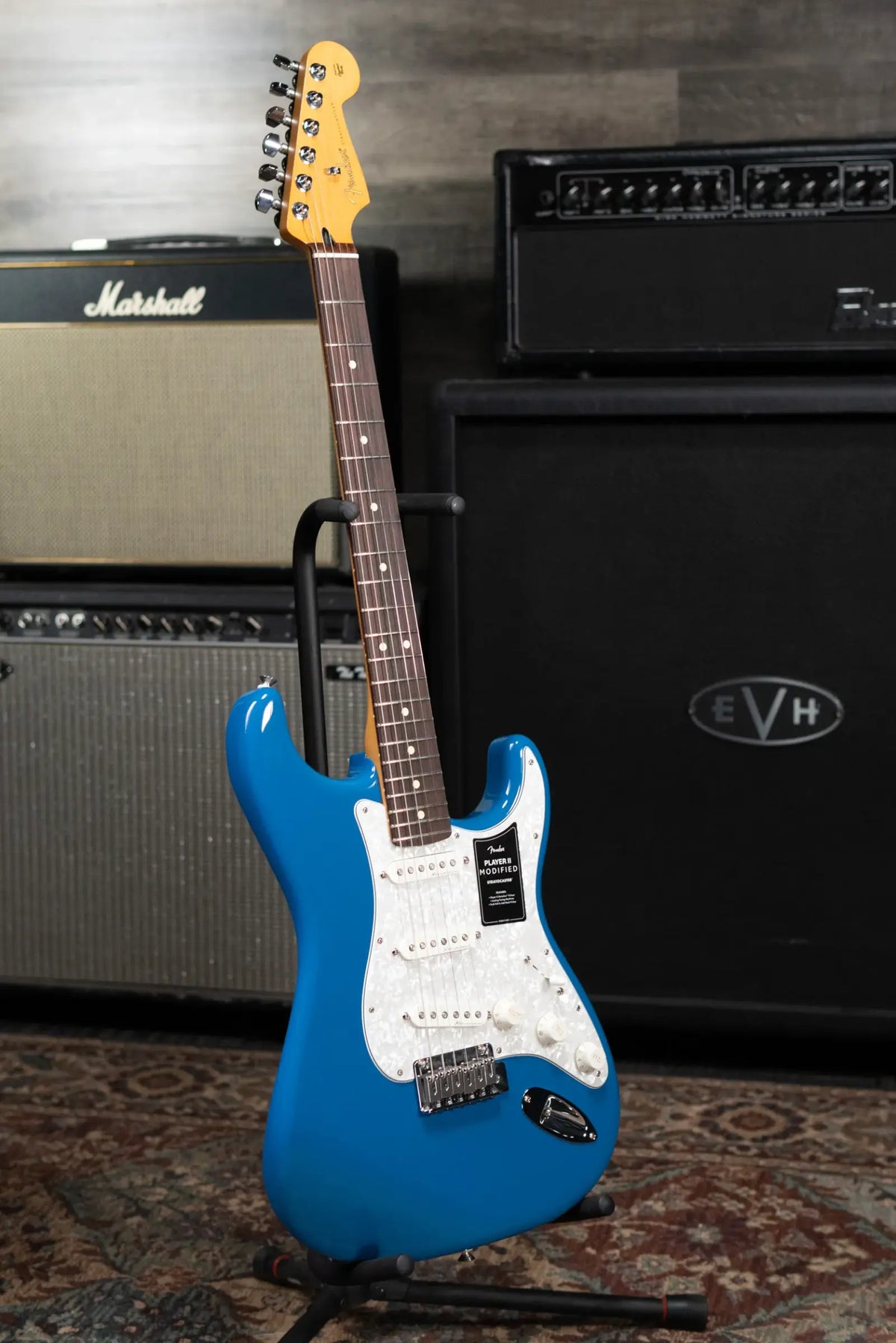 Fender Player II Modified Stratocaster Electric Guitar - Electric Blue with Gig Bag - Demo