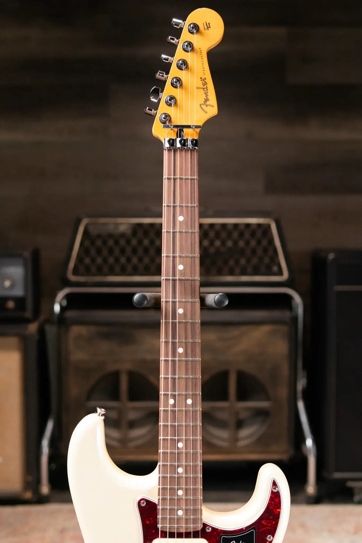 Fender Player II Modified Stratocaster HSS Floyd Rose Electric Guitar - Olympic Pearl with Gig Bag - Demo