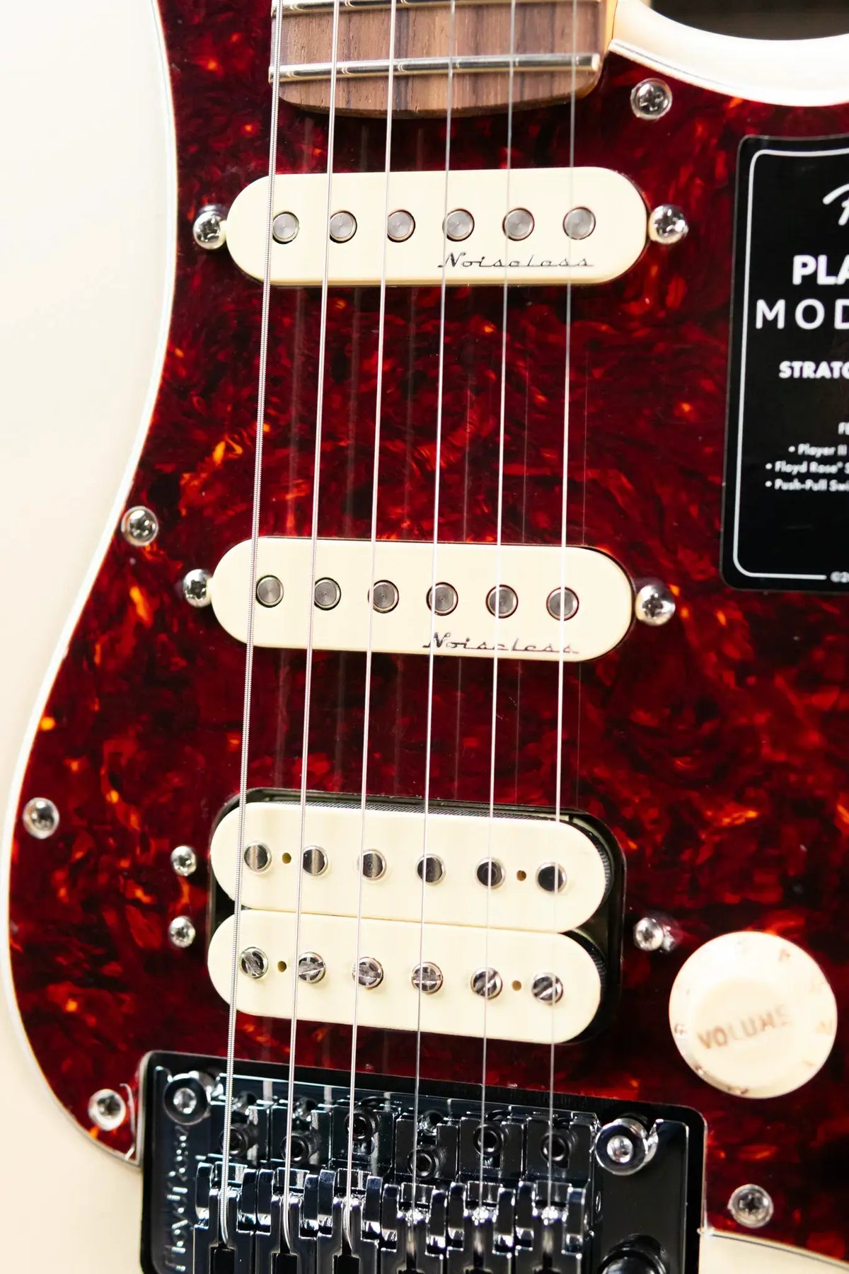 Fender Player II Modified Stratocaster HSS Floyd Rose Electric Guitar - Olympic Pearl with Gig Bag - Demo