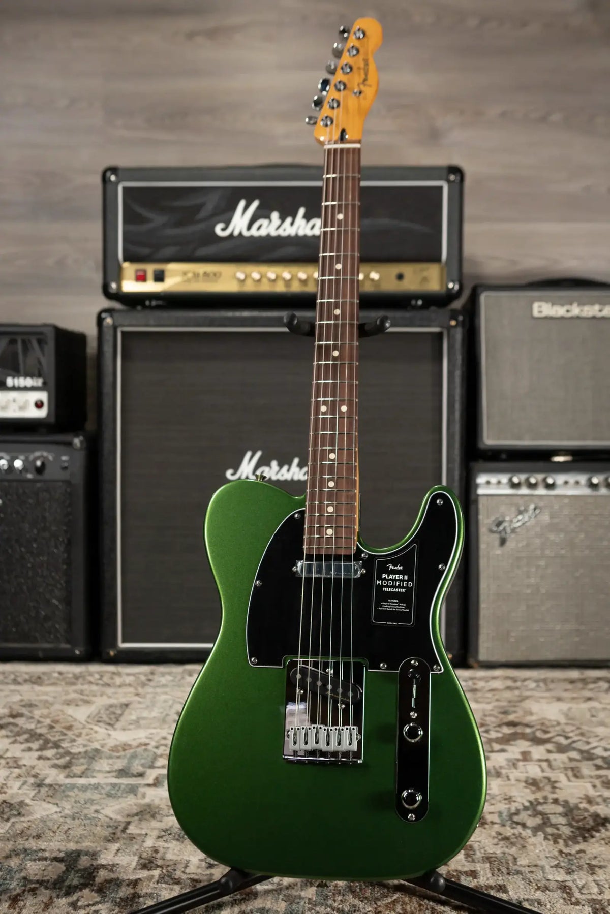 Fender Player II Modified Telecaster Electric Guitar - Harvest Green Metallic with Gig Bag - Demo