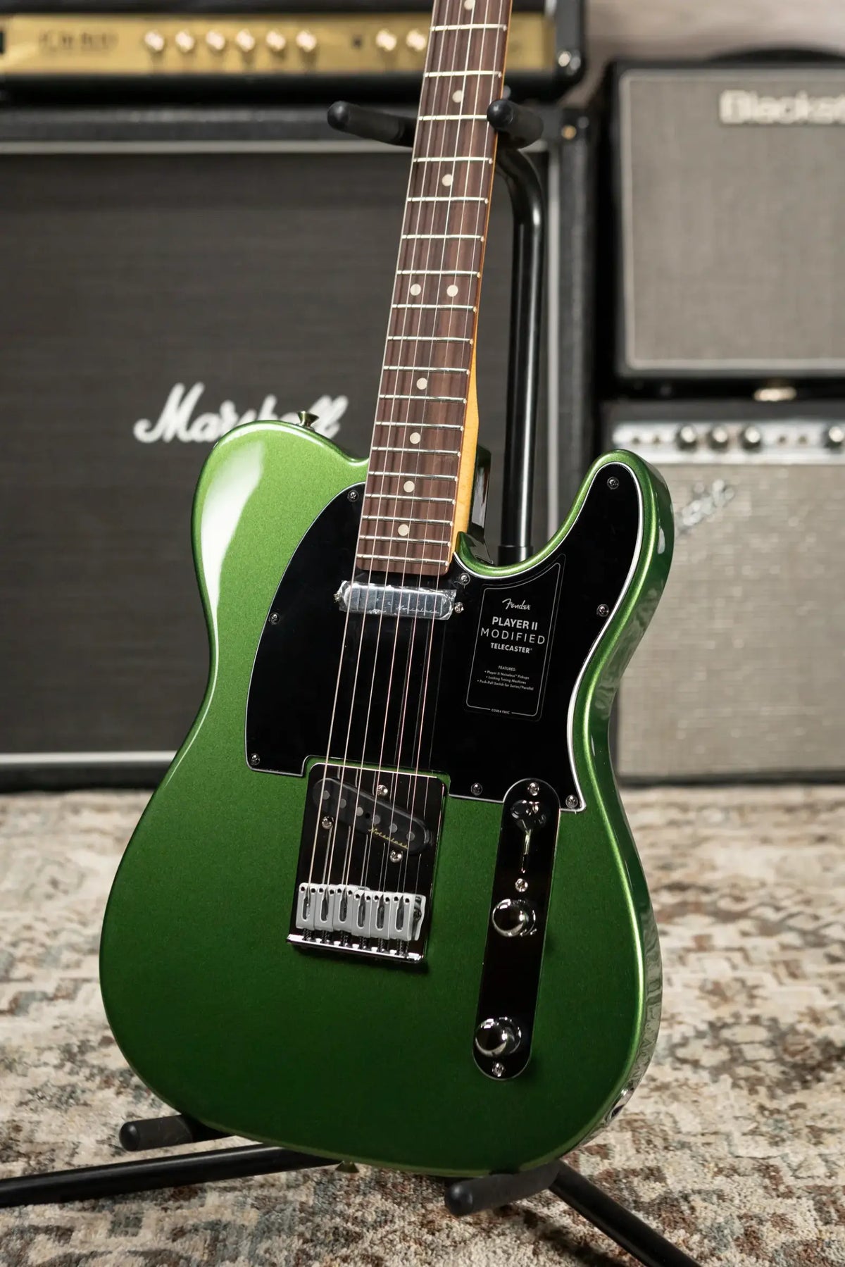 Fender Player II Modified Telecaster Electric Guitar - Harvest Green Metallic with Gig Bag - Demo