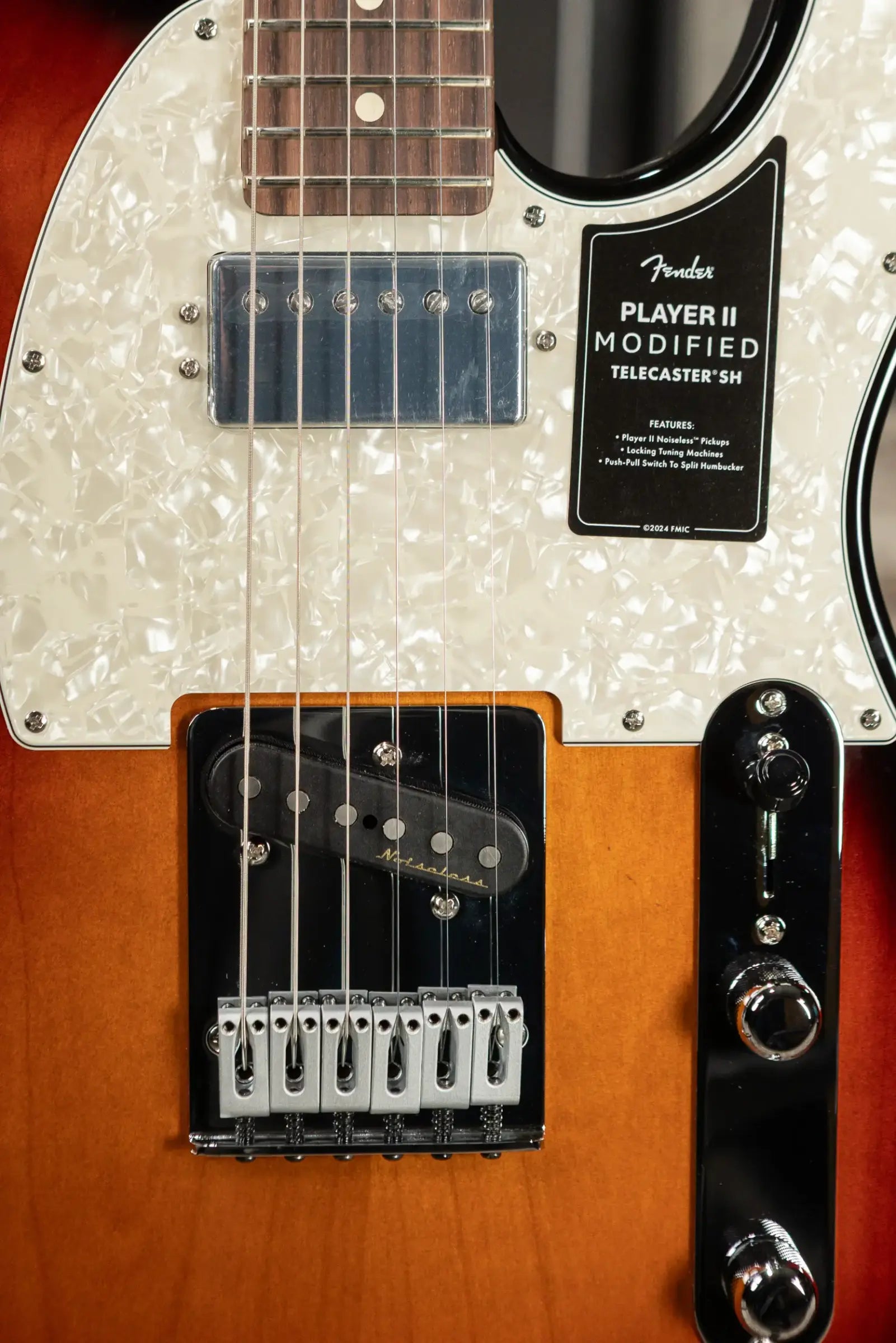 Fender Player II Modified Telecaster SH Electric Guitar - 3-Tone Sunburst with Gig Bag