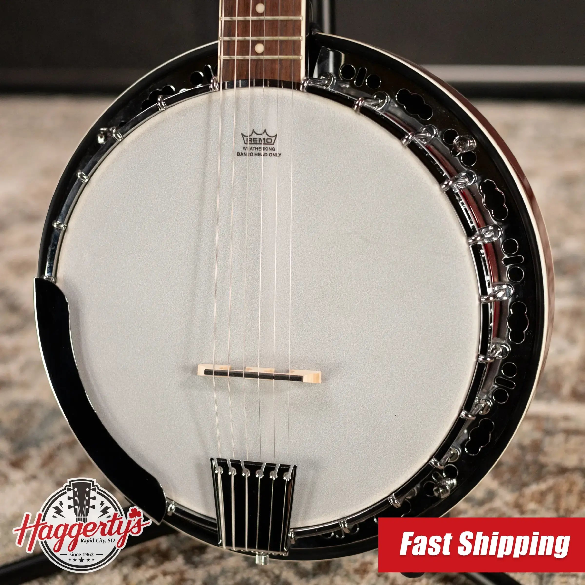 Fender Rustler 6-String Banjo with Hardshell Case - 3-Color Sunburst - Used