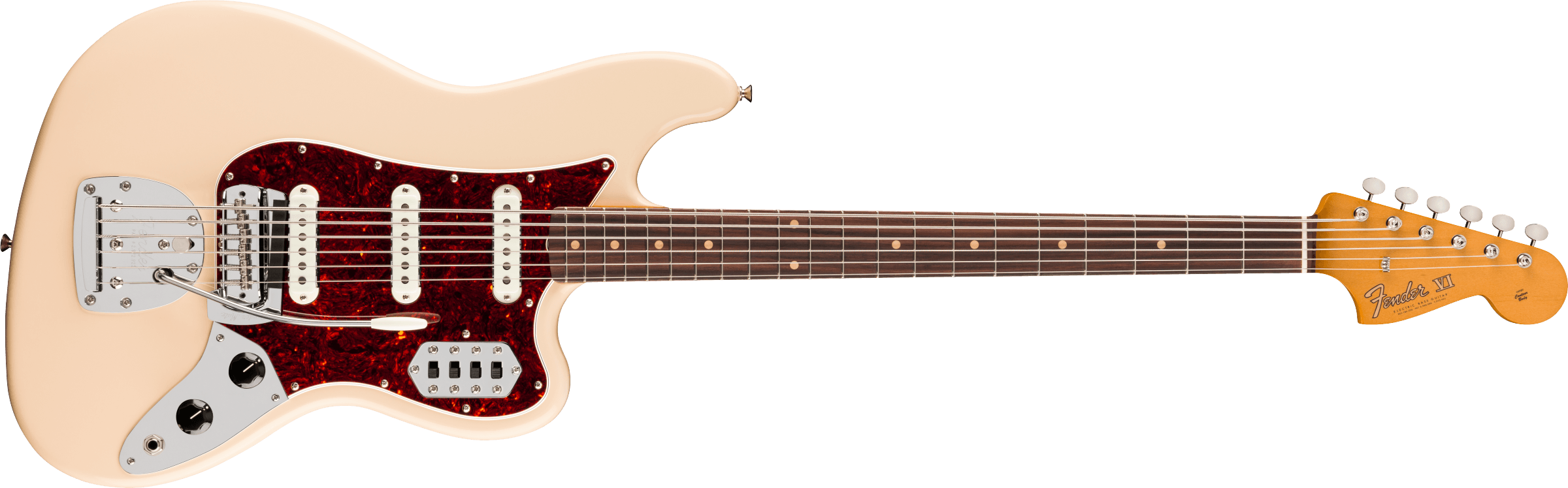 Fender Vintera III Early '60s Bass VI - Olympic White with Gig Bag