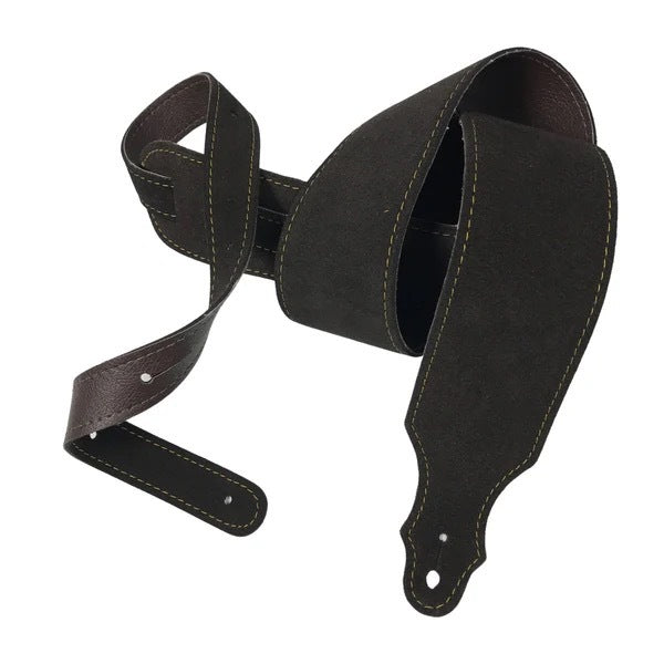 Franklin Straps 2.5" Purist Suede Series Guitar Strap - Chocolate Suede with Leatherette Backing