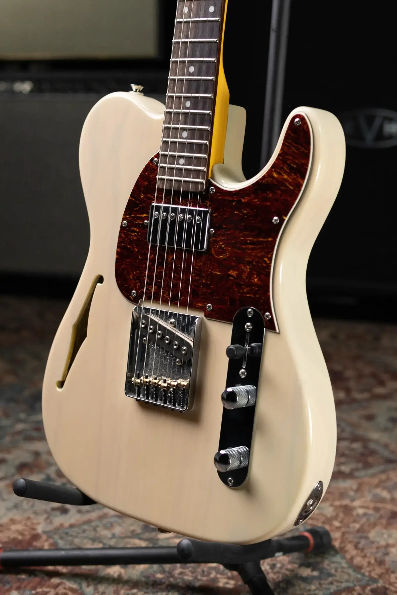 G&L Tribute ASAT Classic Bluesboy Semi-Hollow Electric Guitar - White Blonde with Gig Bag - Used