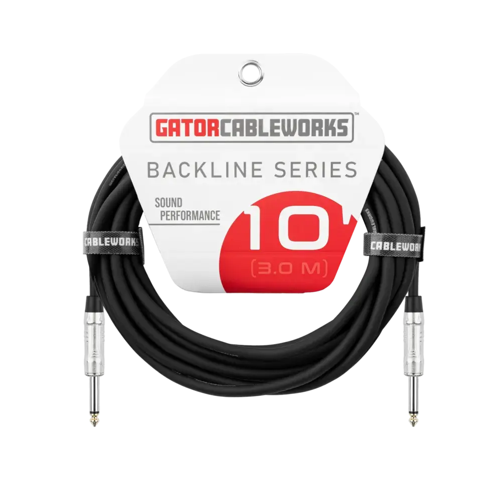 Gator Cableworks Backline Series 1/4 Speaker Cable - 10ft
