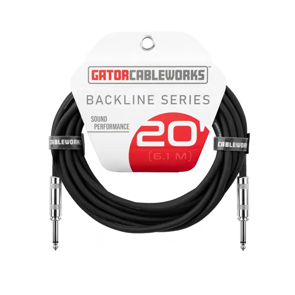 Gator Cableworks Backline Series Instrument Cable - 20ft