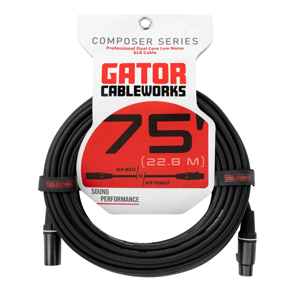 Gator Cableworks Composer Series XLR Cable - 75ft