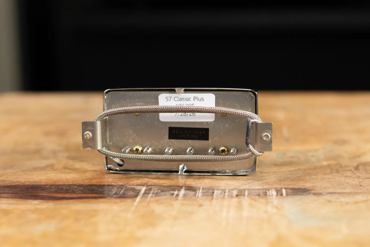 Gibson 57 Classic Plus Pickup (Double Black, Nickel Cover, 2-Conductor, Potted, 9k, Alnico 2)