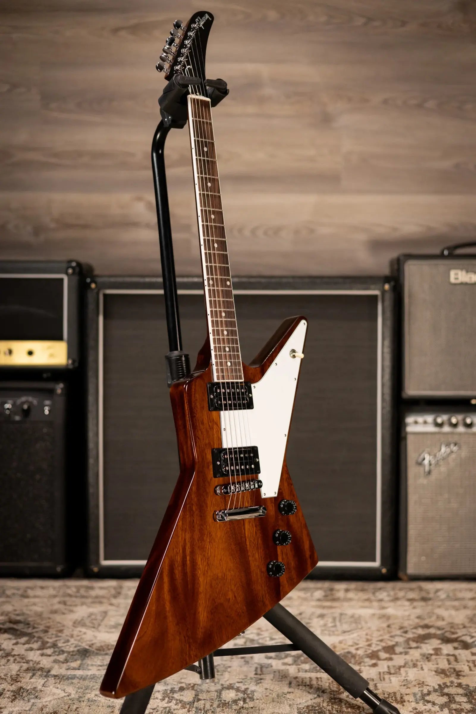 Gibson 70s Explorer Electric Guitar - Dark Walnut with Hardshell Case