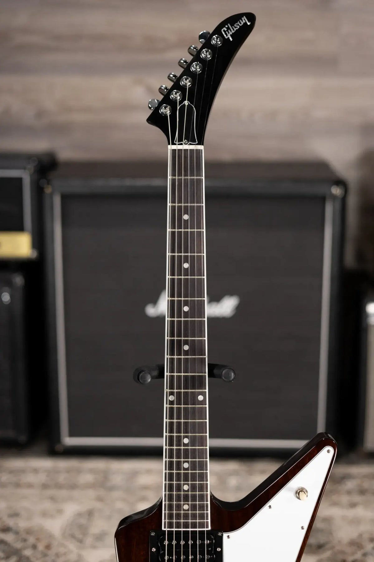 Gibson 70s Explorer Electric Guitar - Dark Walnut with Hardshell Case