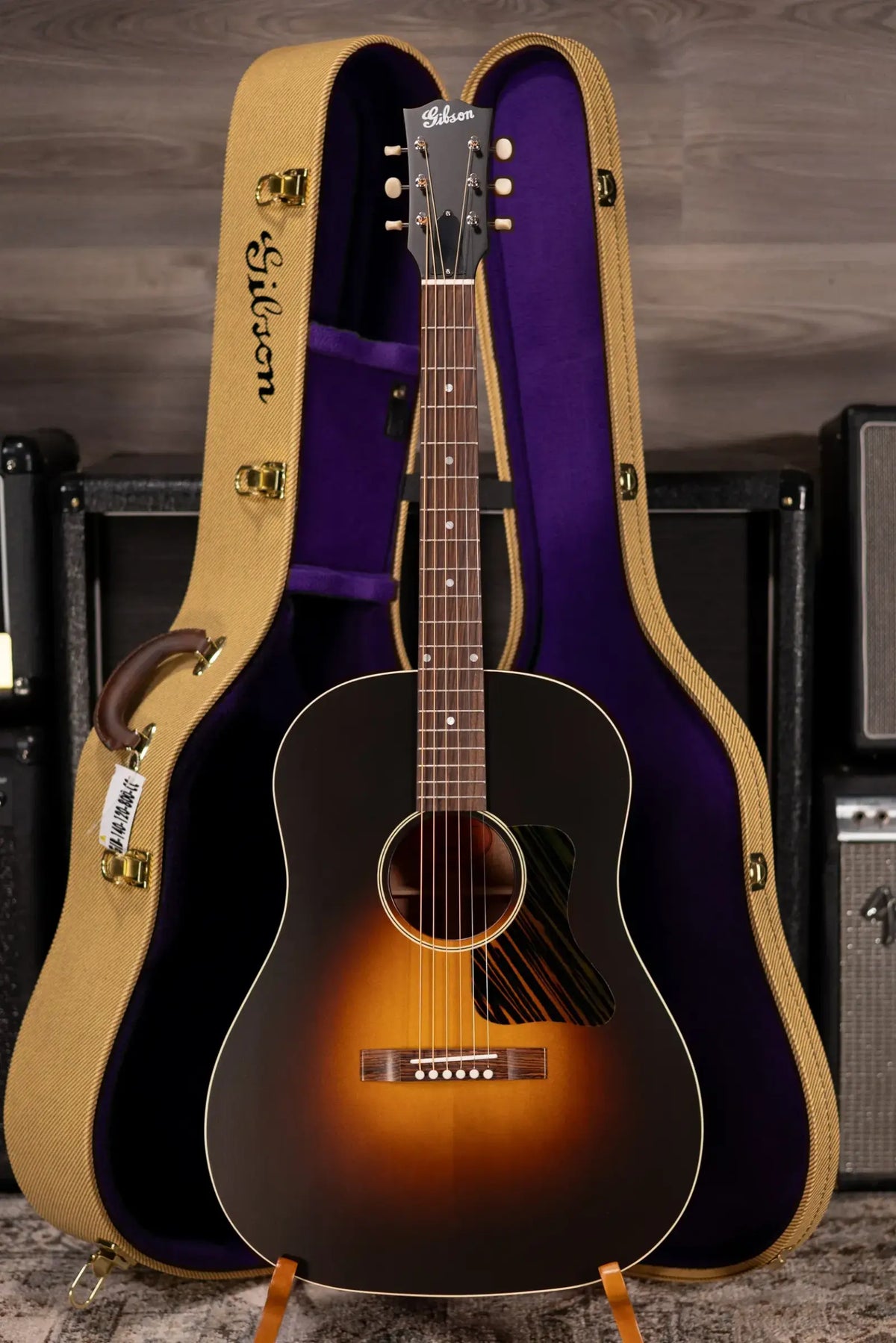 Gibson Century Collection J-45 12-Fret Acoustic Guitar Vintage Sunburst with Hardshell Case