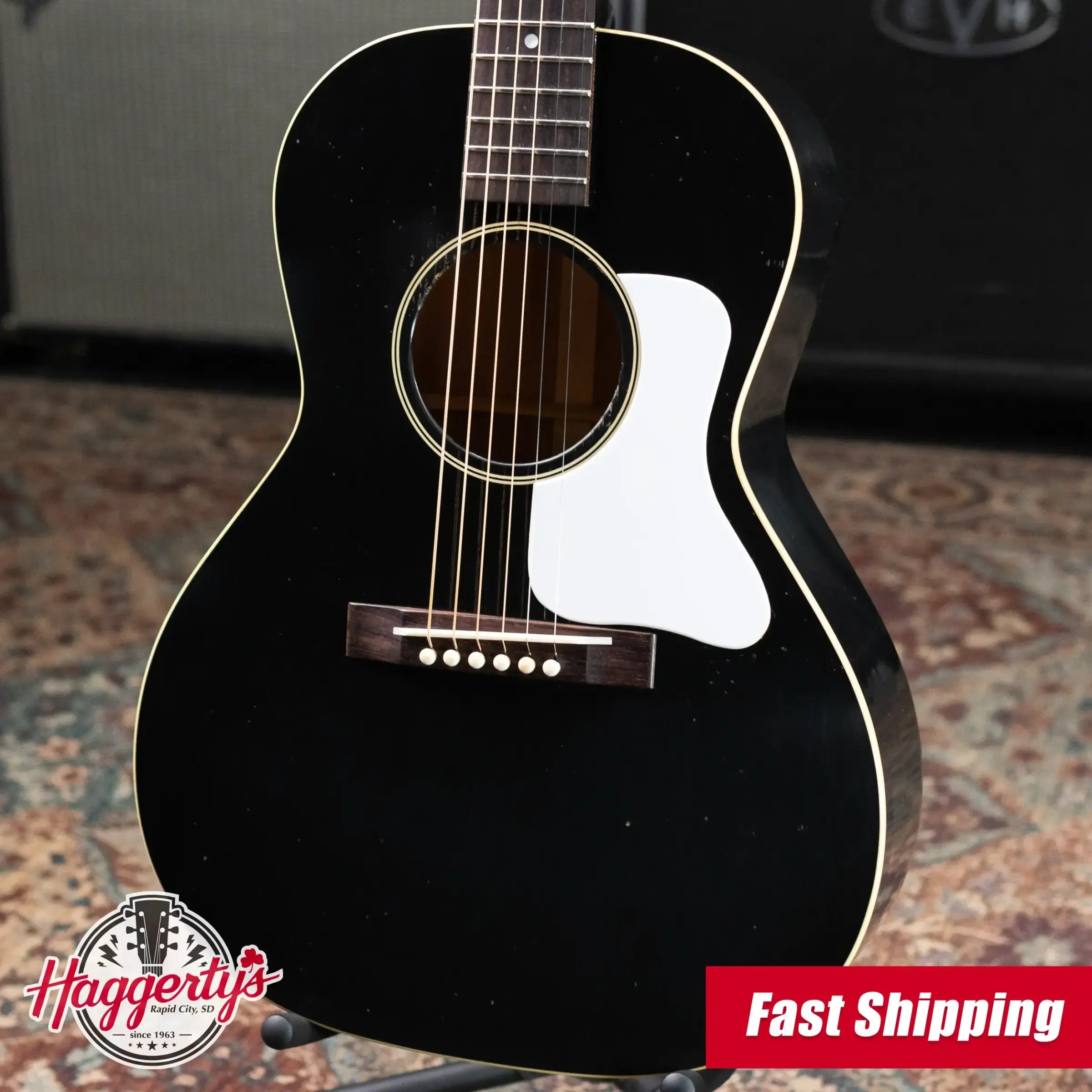 Gibson Custom Shop 1933 L-00 Reissue Murphy Lab Light Aged Acoustic Guitar - Ebony with Hardshell Case