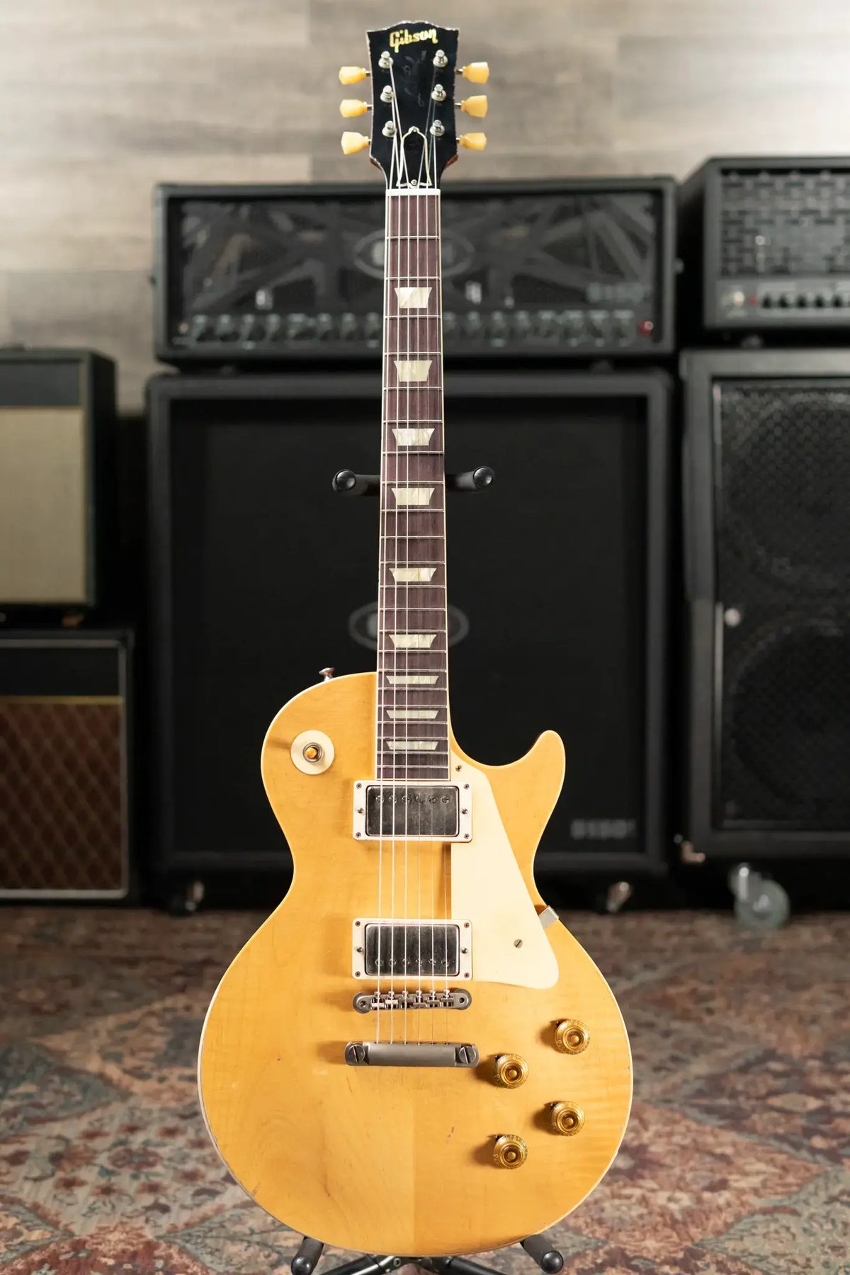 Gibson Custom Shop 1957 Les Paul Standard Murphy Lab Heavy Aged Electric Guitar - Natural with Hardshell Case - Demo