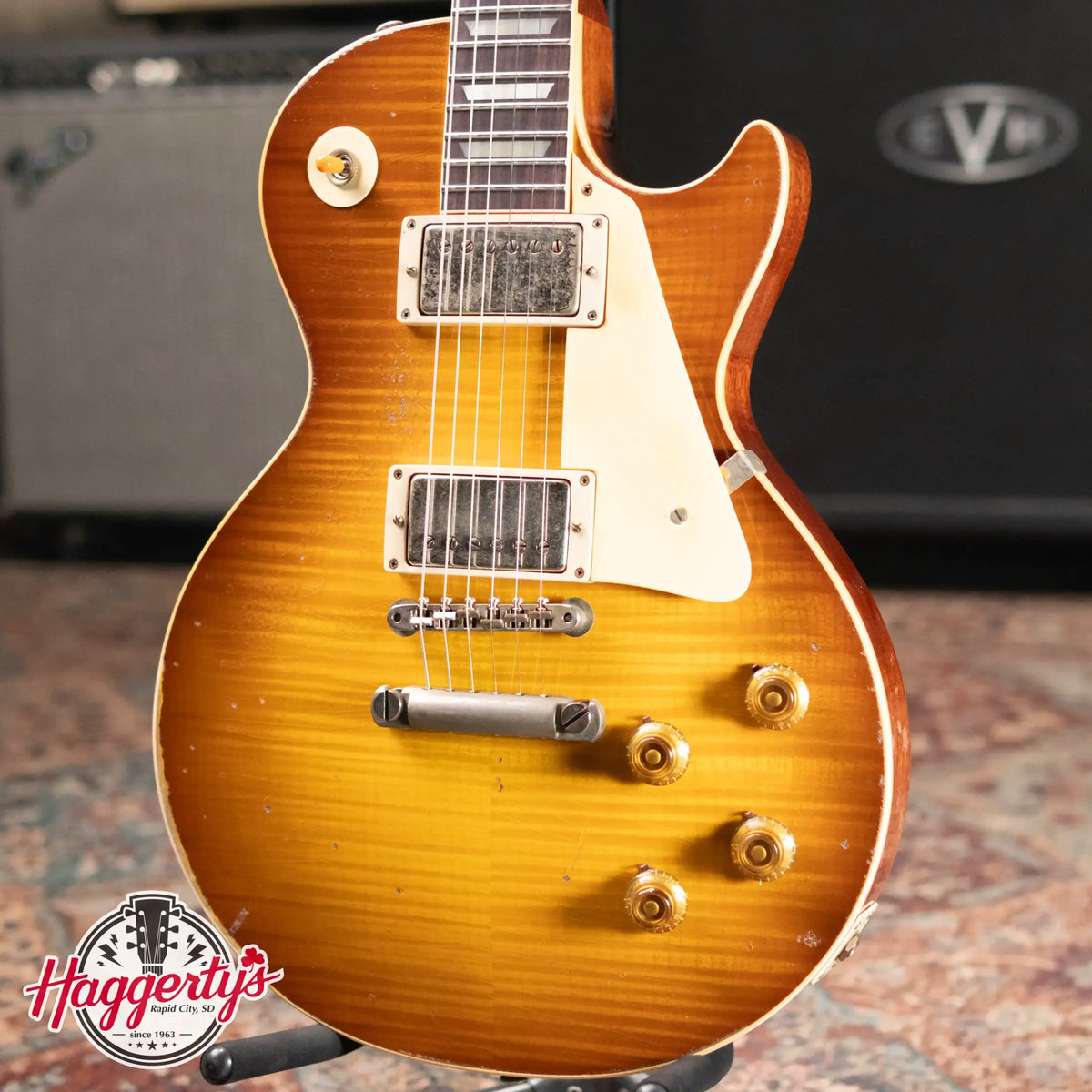 Gibson Custom Shop 1959 Les Paul Standard Reissue Murphy Lab Heavy Aged Electric Guitar - Golden Poppy Burst with Hardshell Case - Demo