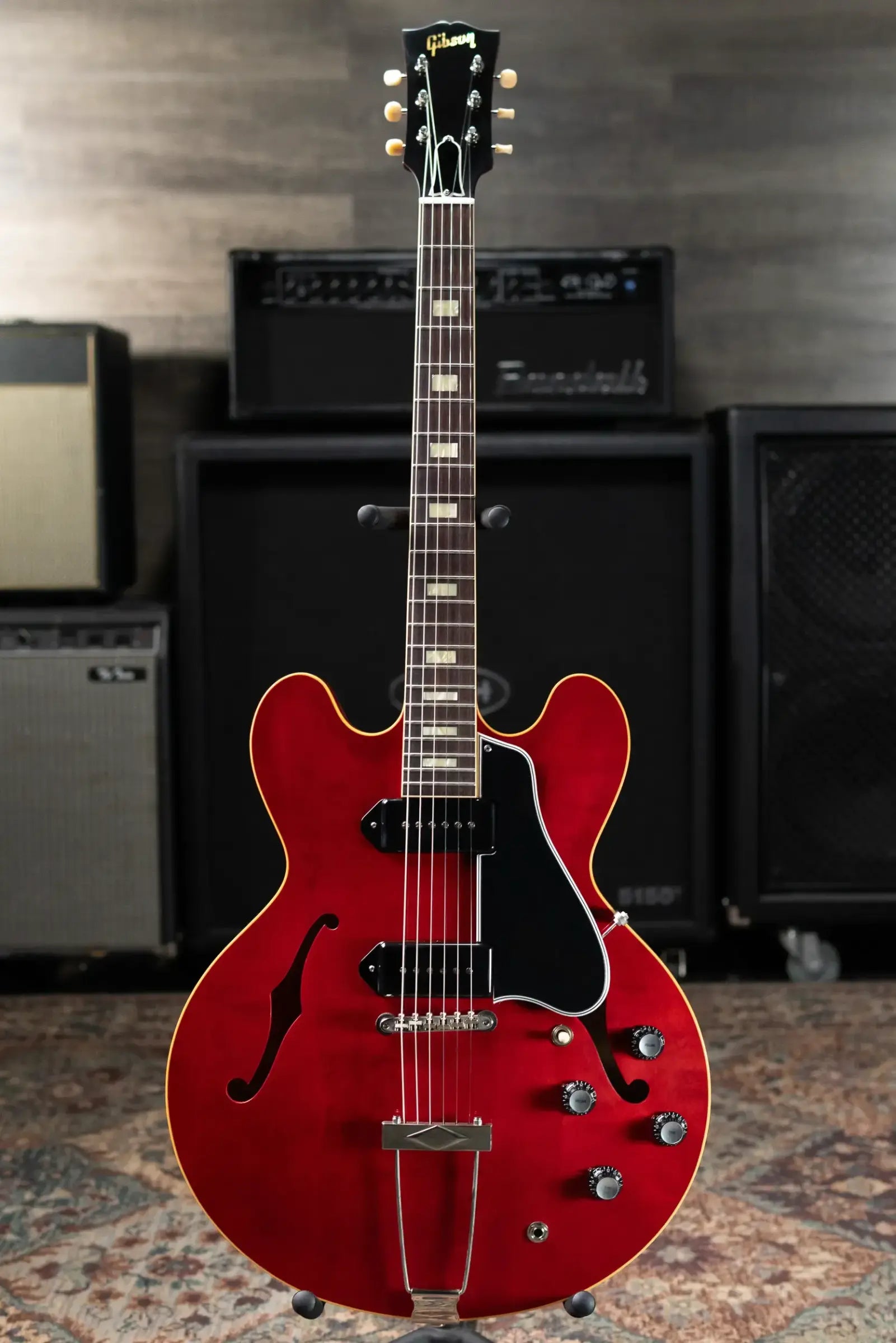 Gibson Custom Shop '62 ES-330 TD Reissue VOS Hollowbody Electric Guitar - Sixties Cherry with Hardshell Case