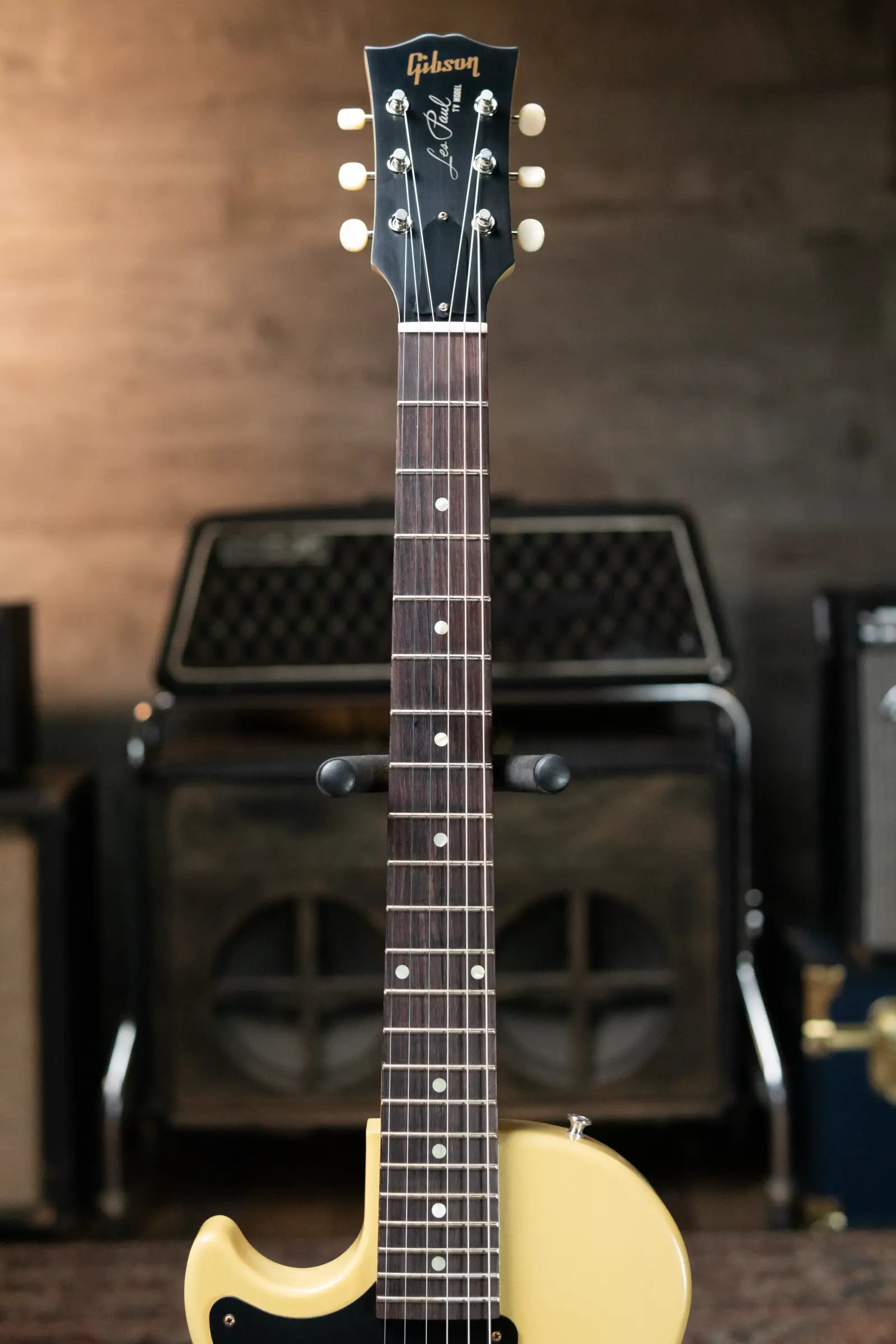 Gibson Custom Shop Left Handed 57 Les Paul Junior VOS TV Yellow with Hardshell Case 671bdbefafbb3