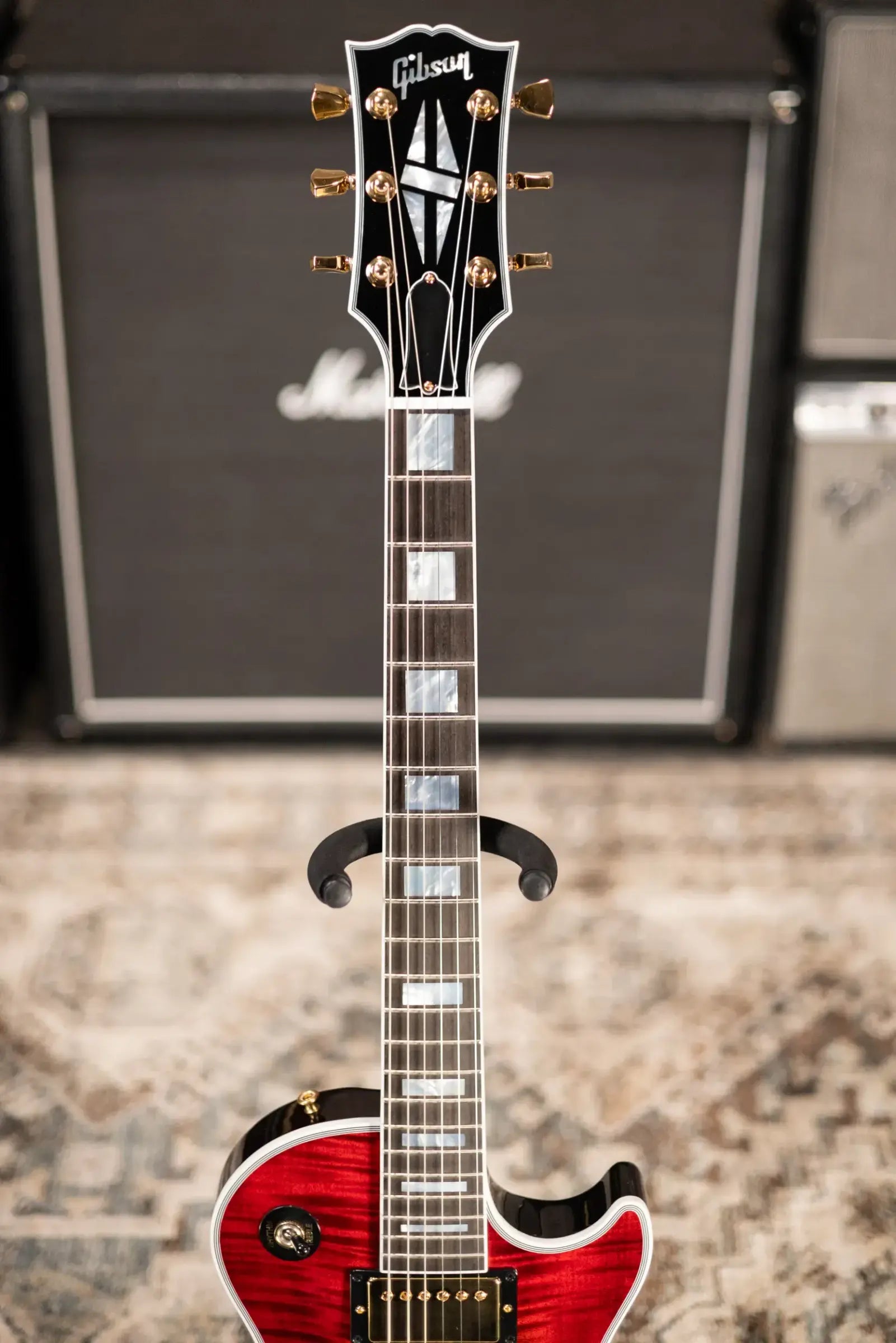 Gibson Custom Shop Les Paul Axcess Custom Figured Top Electric Guitar - Bengal Burst with Hardshell Case