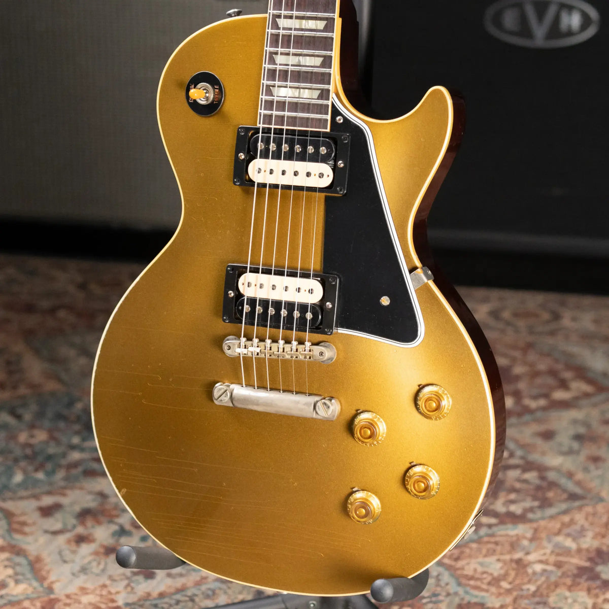 Gibson Custom Shop Limited Edition 1957 Les Paul Reissue Murphy Lab Electric Guitar - Goldtop Dark Back Light Aged with Hardshell Case