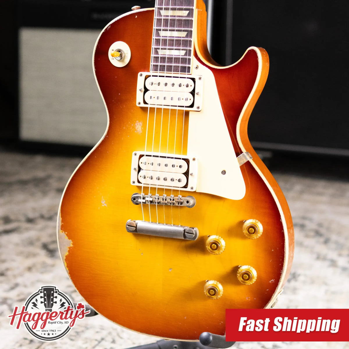 Gibson Custom Shop Limited Edition 1957 Les Paul Standard Reissue Murphy Lab Electric Guitar - Refin Burst Ultra Heavy Aged with Hardshell Case