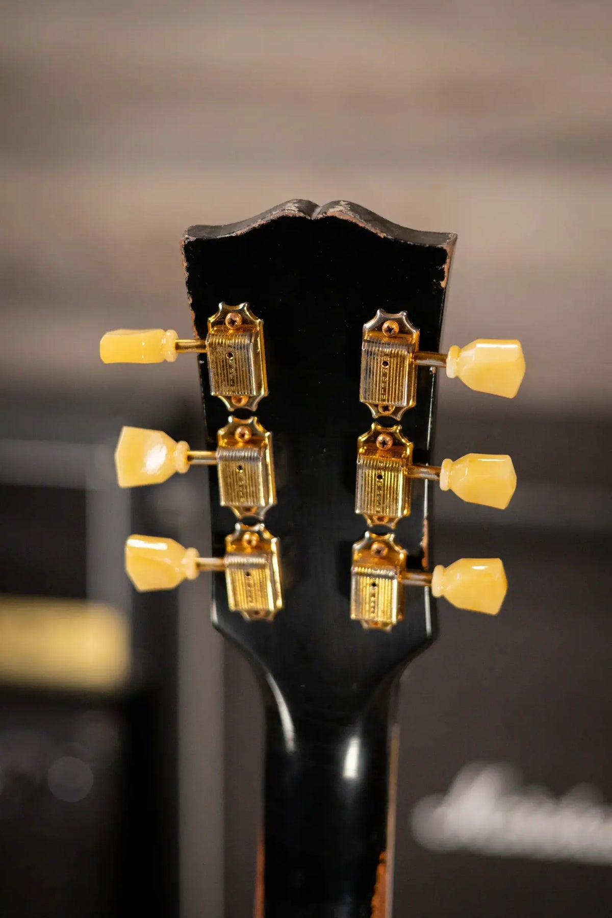 Gibson Custom Shop Limited Edition 1959 ES-345 Varitone Bigsby Reissue Murphy Lab Semi-Hollow Electric Guitar - Ebony Heavy Aged with Hardshell Case