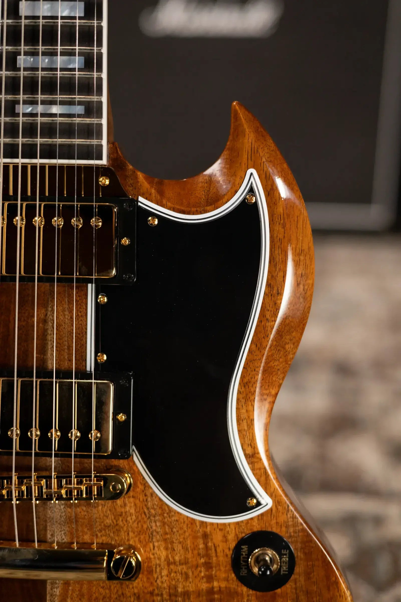 Gibson Custom Shop Limited Edition SG Custom Electric Guitar - Koa/Walnut with Hardshell Case