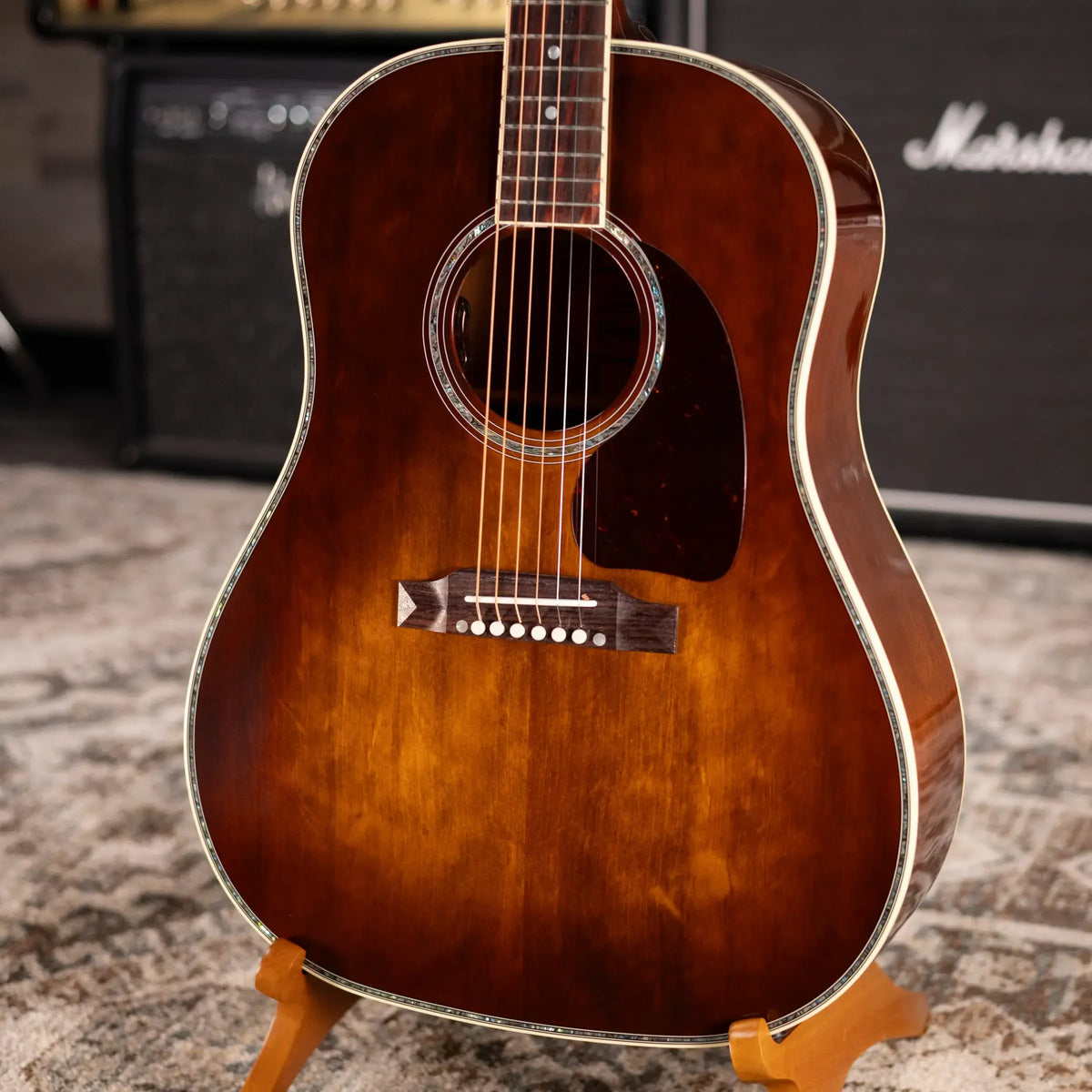Gibson J-45 Anniversary Limited Edition Acoustic/Electric Guitar - Cremona Burst with Hardshell Case