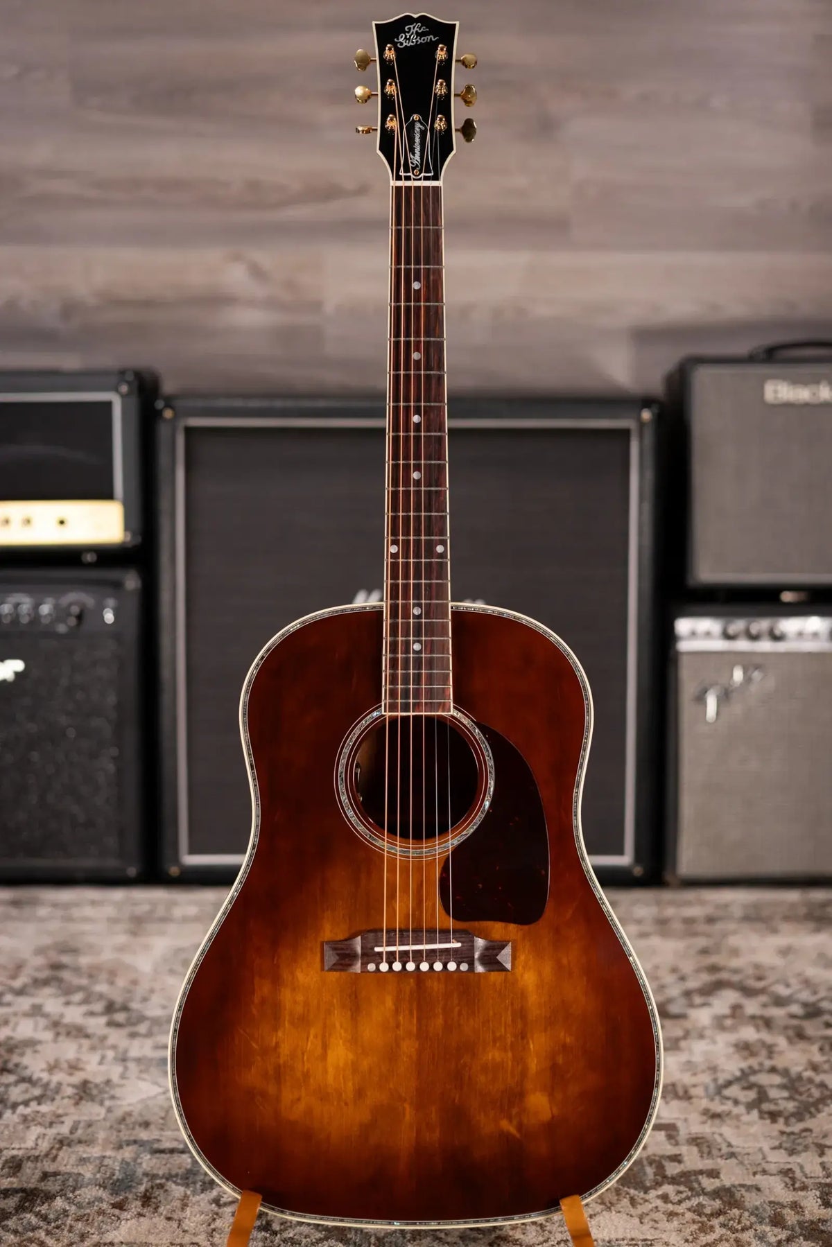 Gibson J-45 Anniversary Limited Edition Acoustic/Electric Guitar - Cremona Burst with Hardshell Case