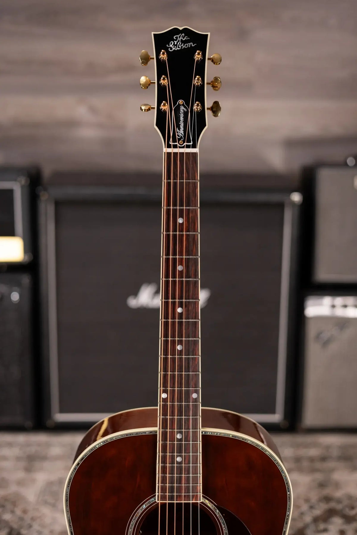 Gibson J-45 Anniversary Limited Edition Acoustic/Electric Guitar - Cremona Burst with Hardshell Case