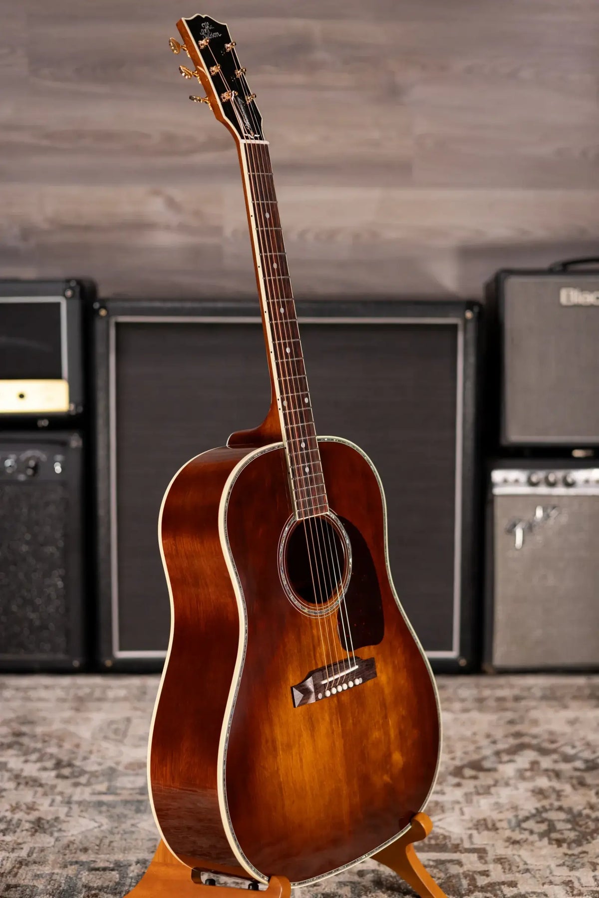 Gibson J-45 Anniversary Limited Edition Acoustic/Electric Guitar - Cremona Burst with Hardshell Case