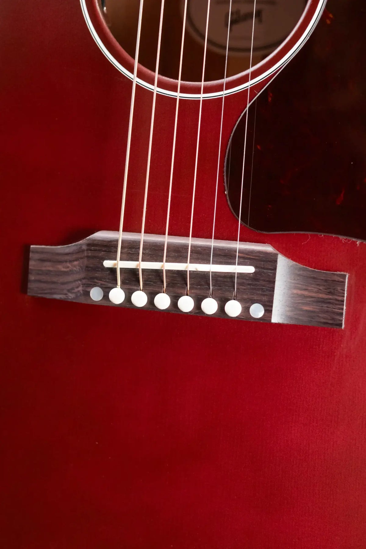 Gibson J-45 Special Acoustic/Electric Guitar - Satin Wine Red with Gig Bag - Demo