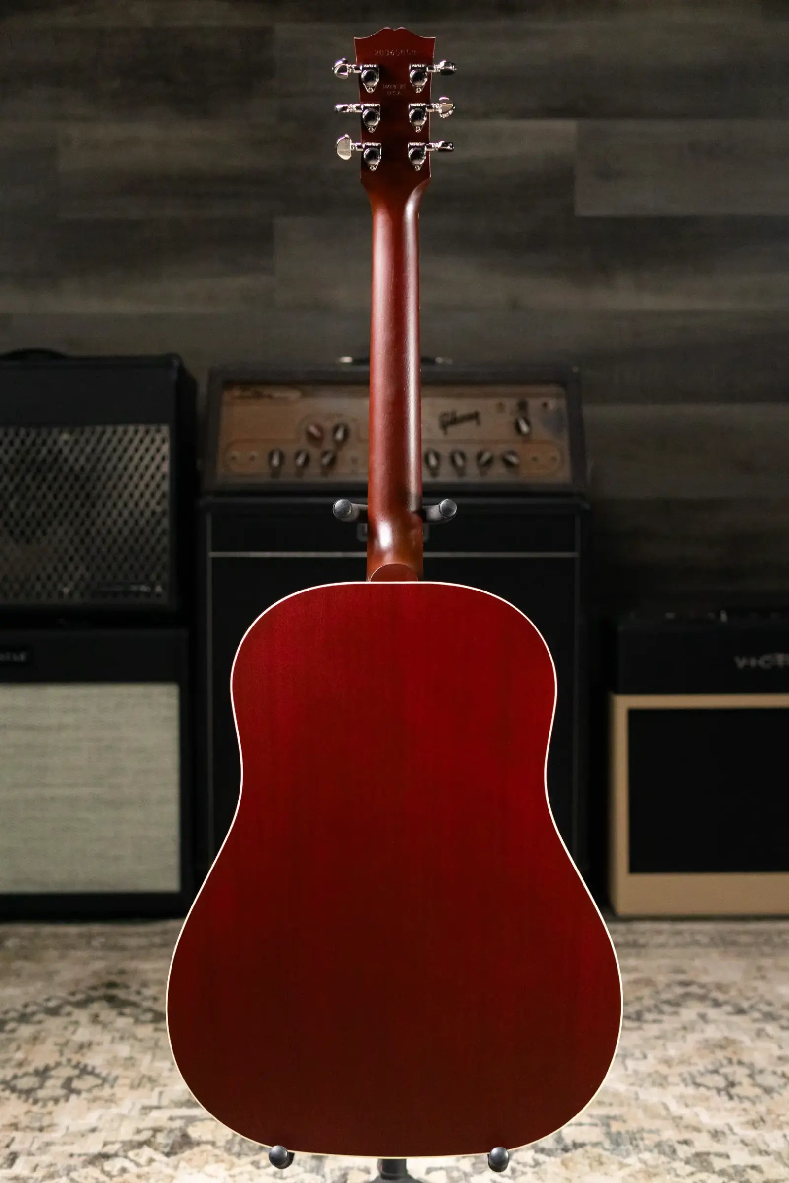 Gibson J-45 Special Dreadnought Acoustic/Electric Guitar - Satin Wine Red with Gig Bag