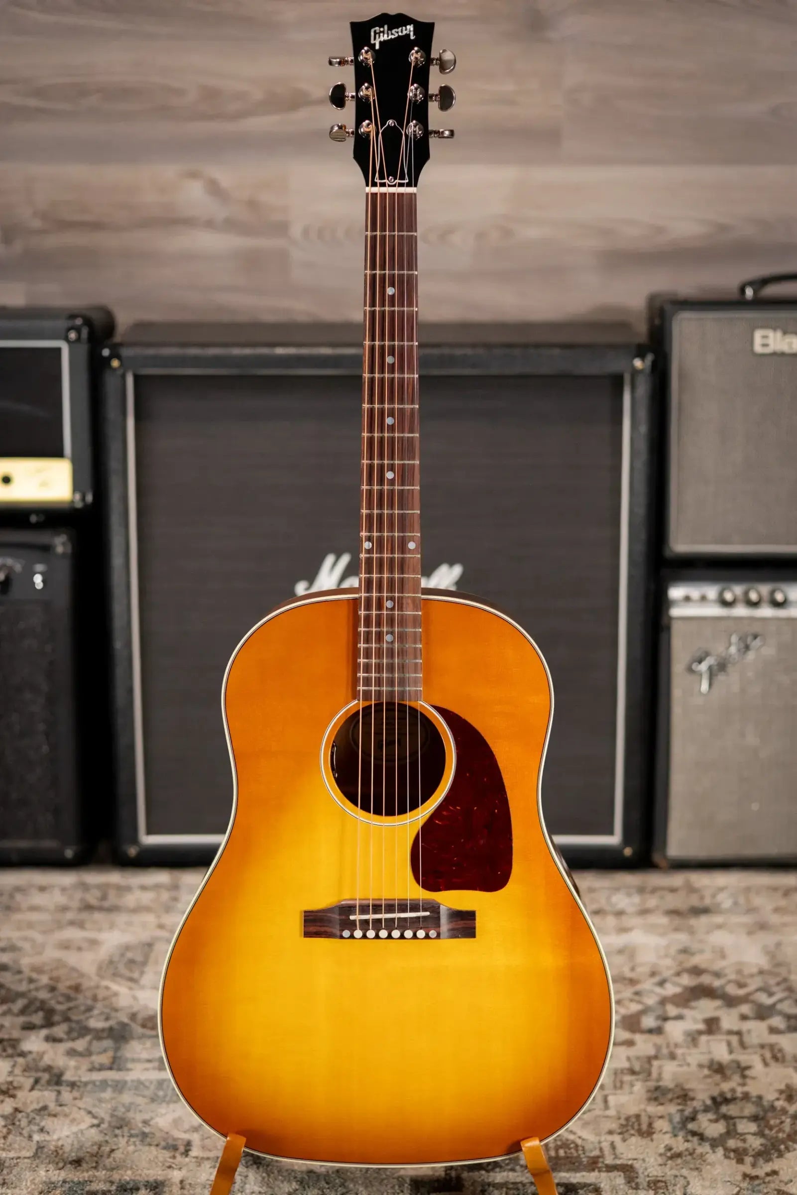 Gibson J-45 Standard Acoustic/Electric Guitar - Heritage Cherry Sunburst with Hardshell Case