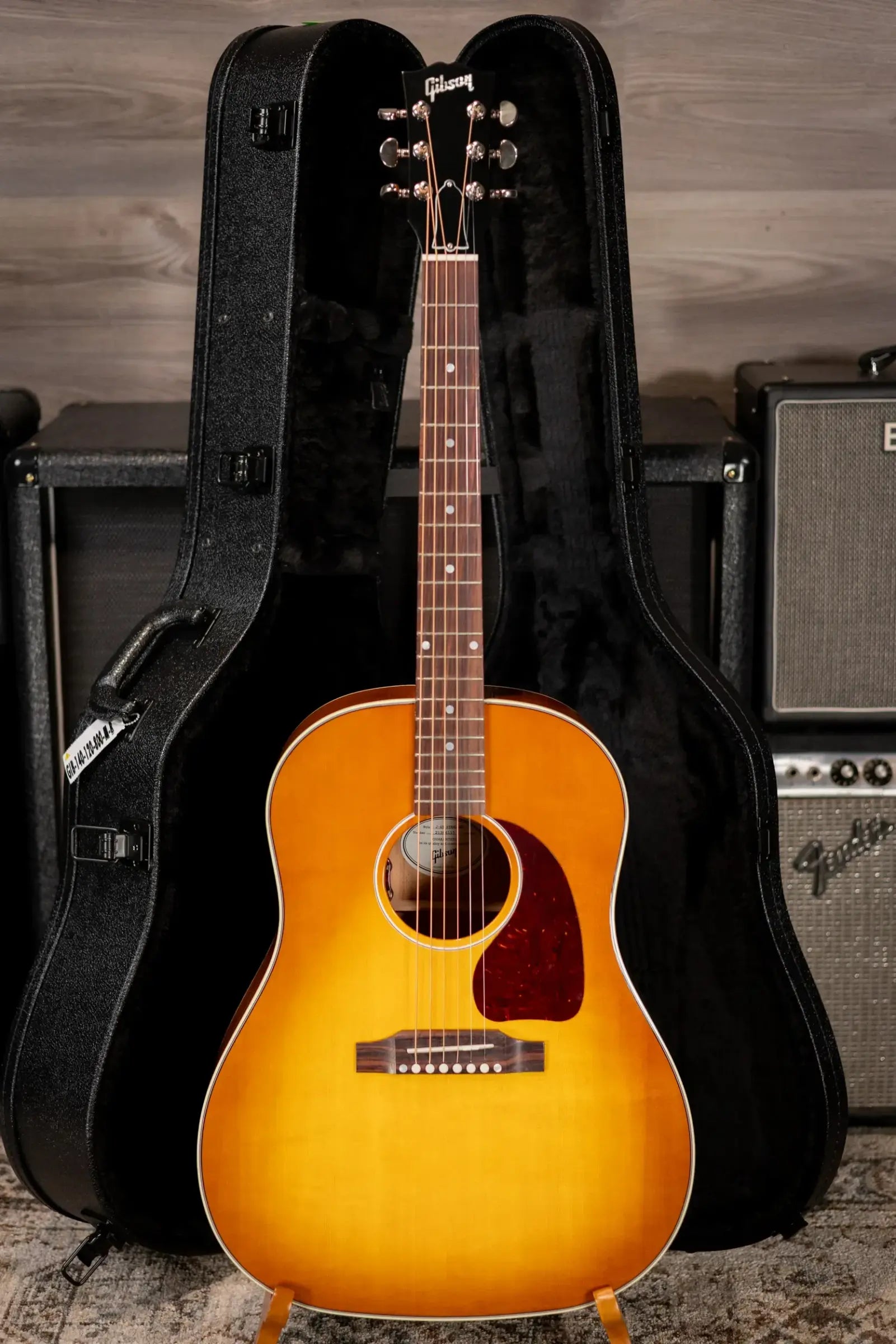 Gibson J-45 Standard Acoustic/Electric Guitar - Heritage Cherry Sunburst with Hardshell Case