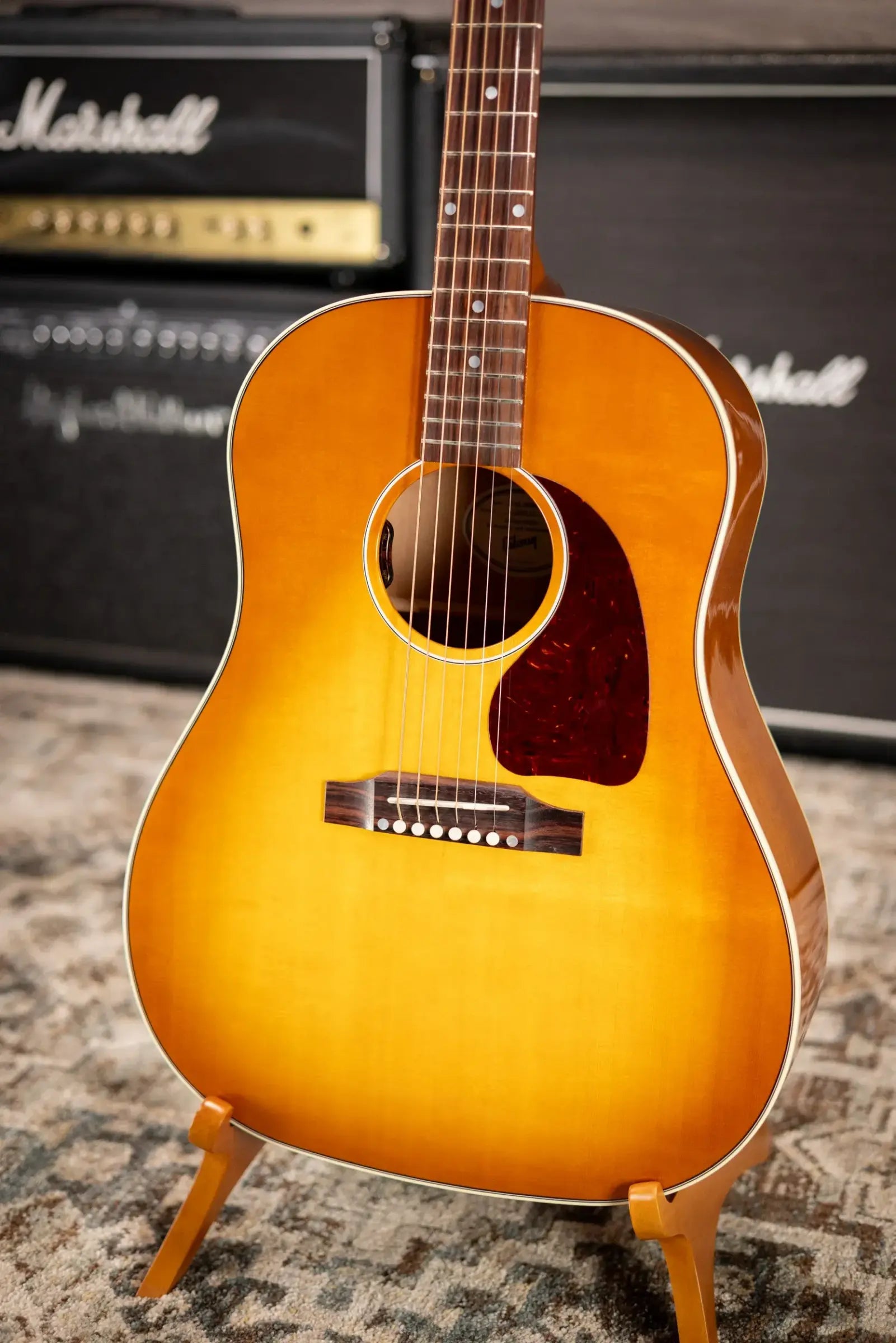 Gibson J-45 Standard Acoustic/Electric Guitar - Heritage Cherry Sunburst with Hardshell Case