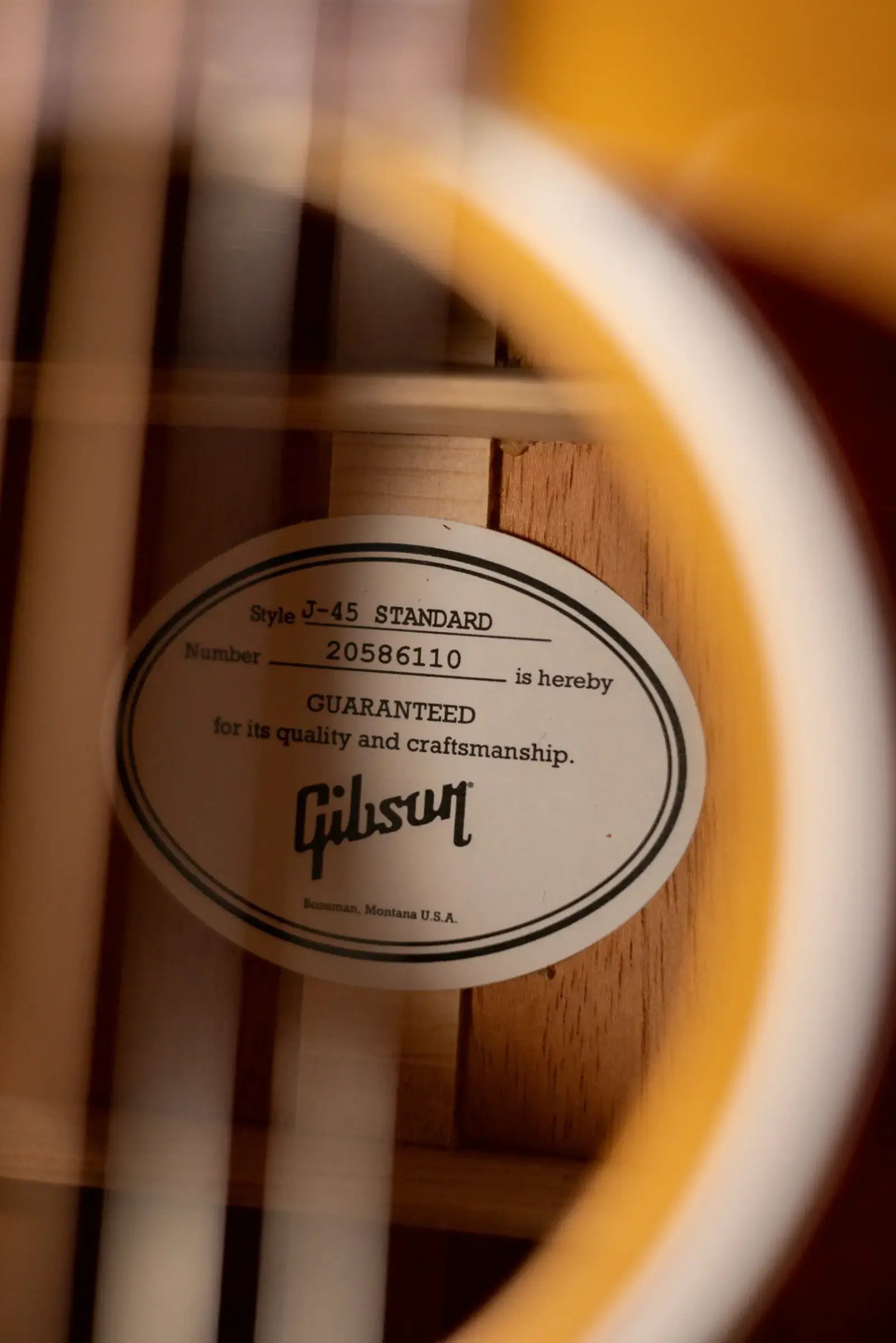 Gibson J-45 Standard Goldtop Acoustic/Electric Guitar - Goldtop Gloss with Hardshell Case