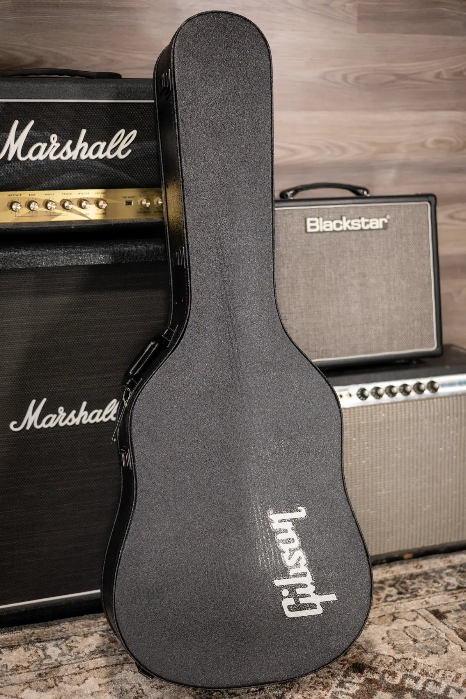 Gibson J-45 Standard Rosewood Left-Handed Acoustic/Electric Guitar - Rosewood Burst with Hardshell Case